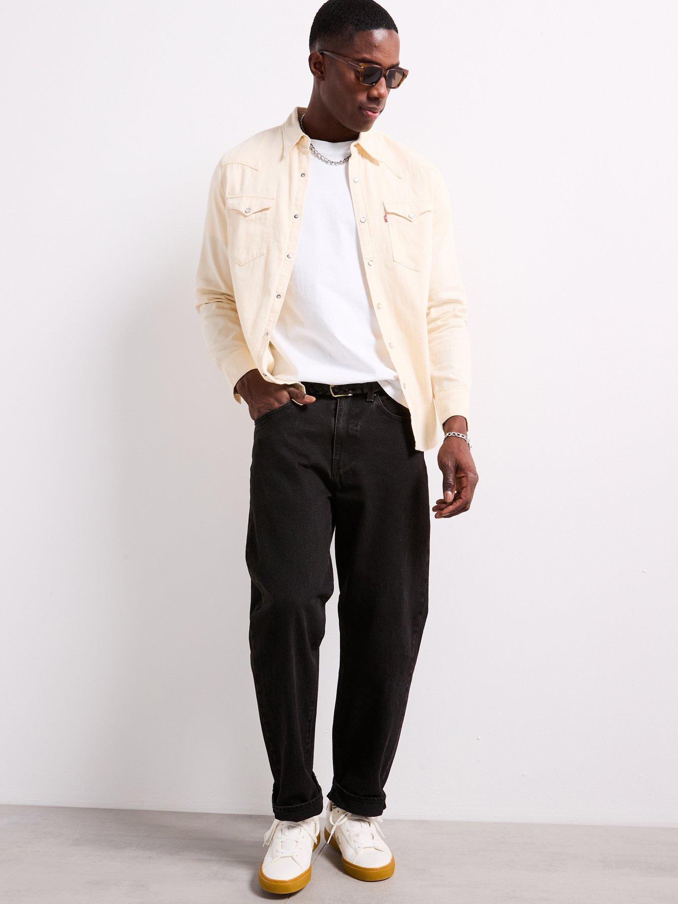 Image 5 of 6 of Levi's Barstow Western Standard Denim Shirt- Cream