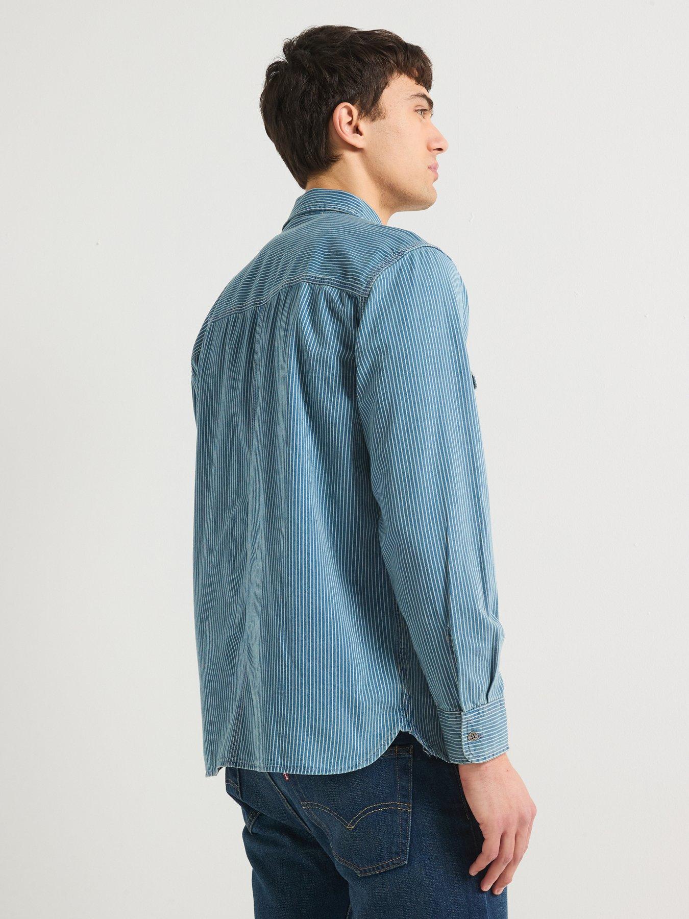 Image 2 of 6 of Levi's Auburn Worker Denim Shirt- Blue