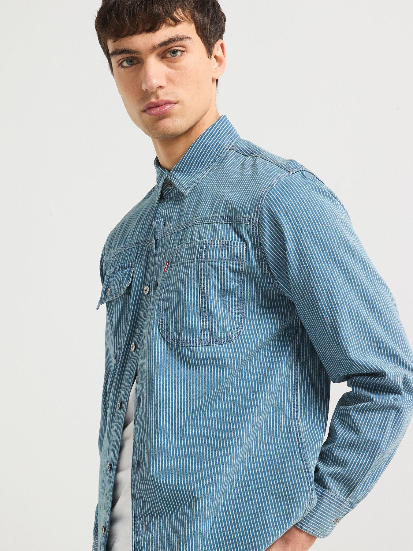 Image 5 of 6 of Levi's Auburn Worker Denim Shirt- Blue