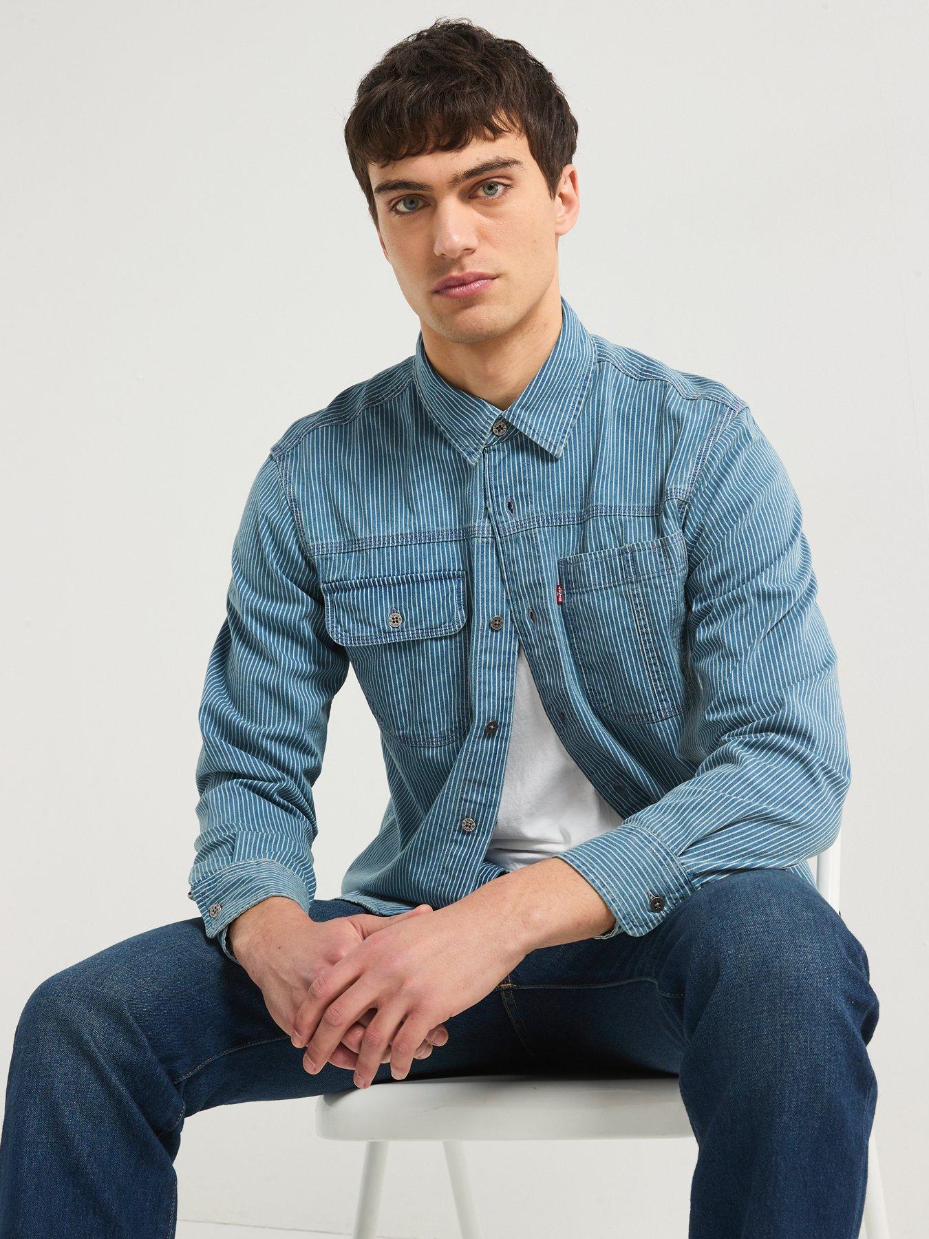 Image 6 of 6 of Levi's Auburn Worker Denim Shirt- Blue