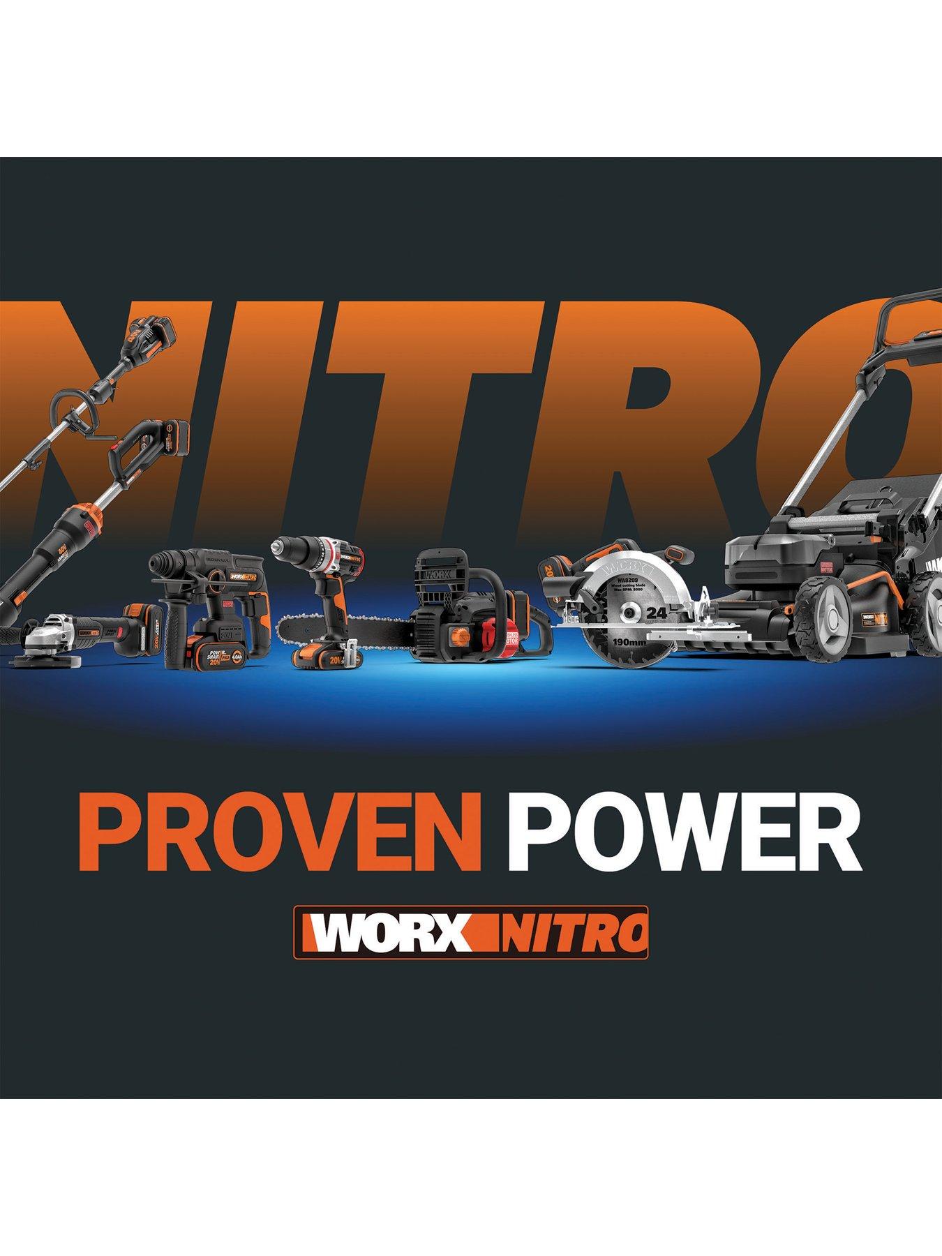 Image 2 of 8 of Worx 20V 57cm Brushless Cordless Hedge Trimmer with x1 4.0Ah Battery and Charger