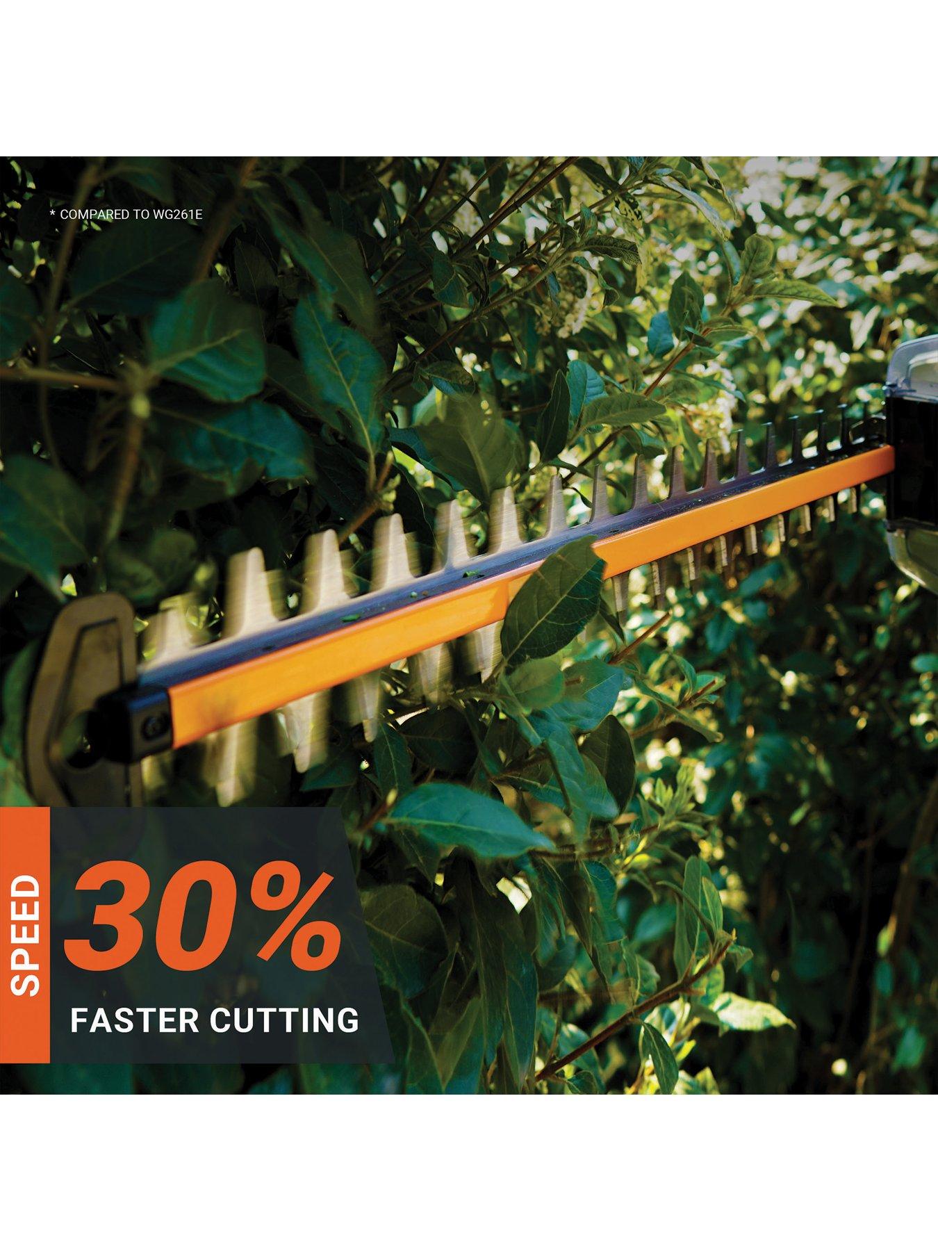 Image 3 of 8 of Worx 20V 57cm Brushless Cordless Hedge Trimmer with x1 4.0Ah Battery and Charger