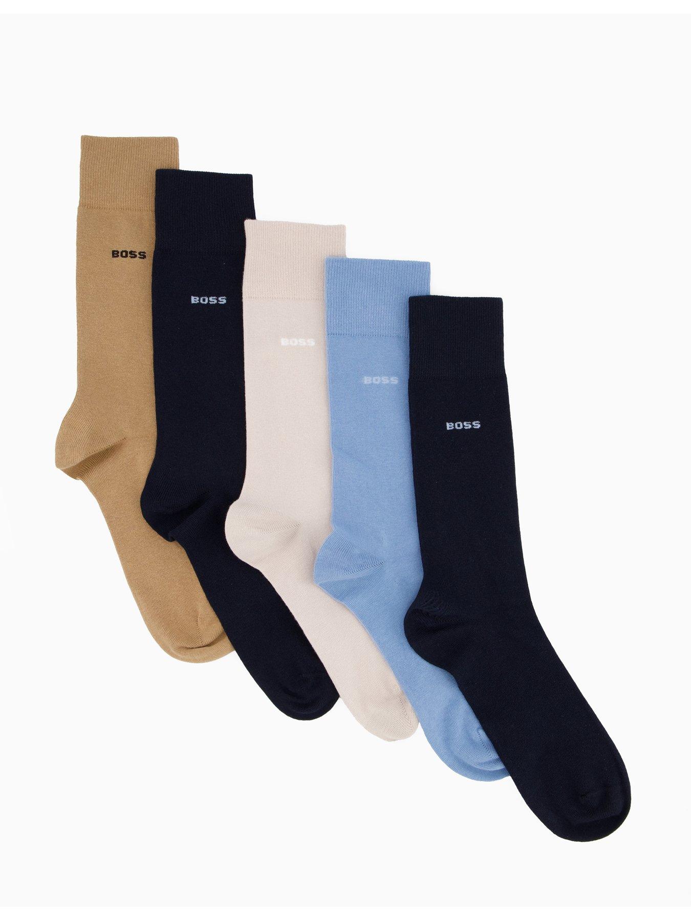undefined Boss 5 Pack Rs Uni Crew Socks-assorted