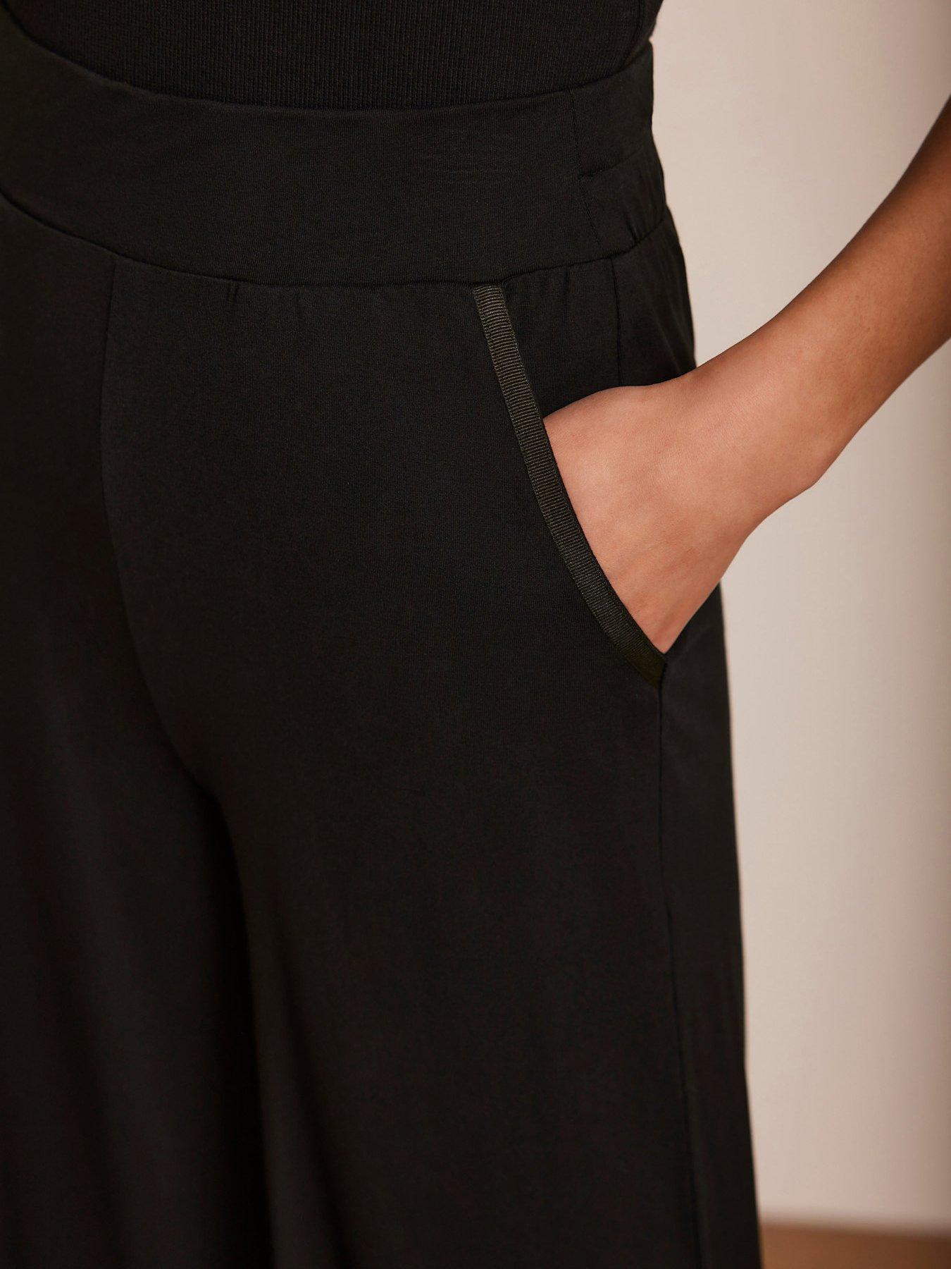 Image 3 of 5 of Mint Velvet Palazzo Wide Leg Trouser - Black