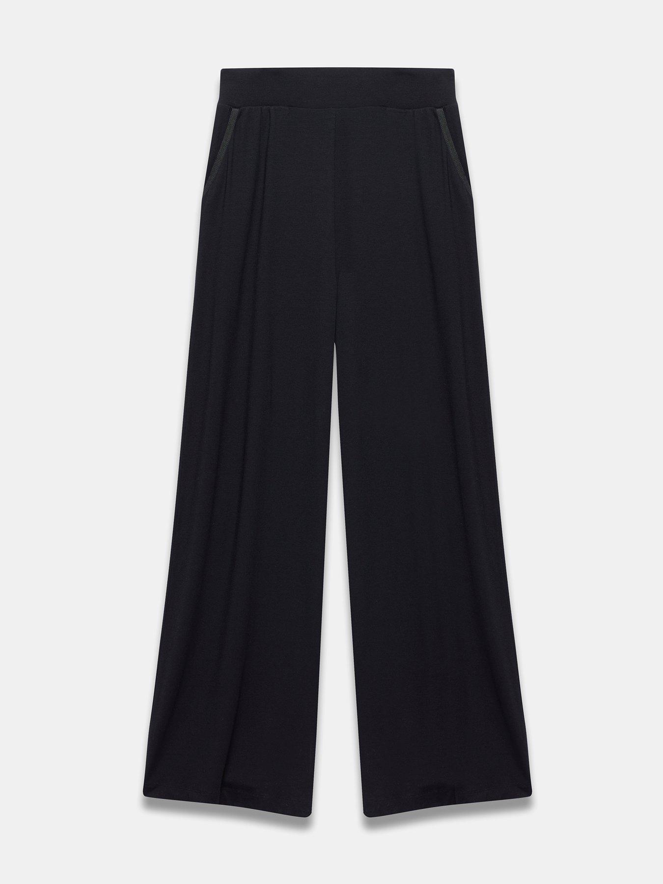 Vintage Black Flared Leg Palazzo - W28 L30