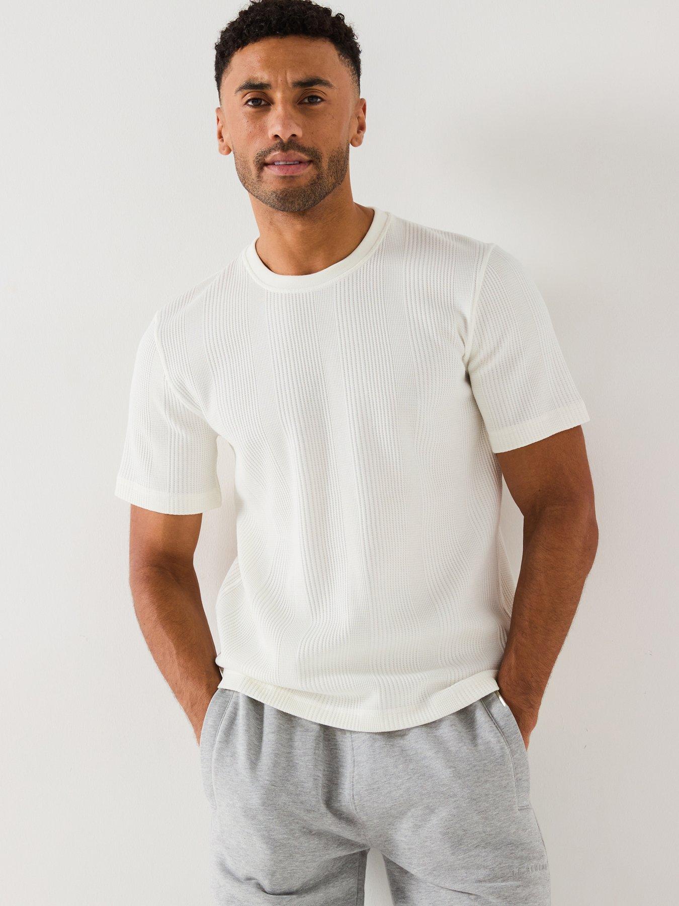 undefined Structure Loungewear T-Shirt- Natural