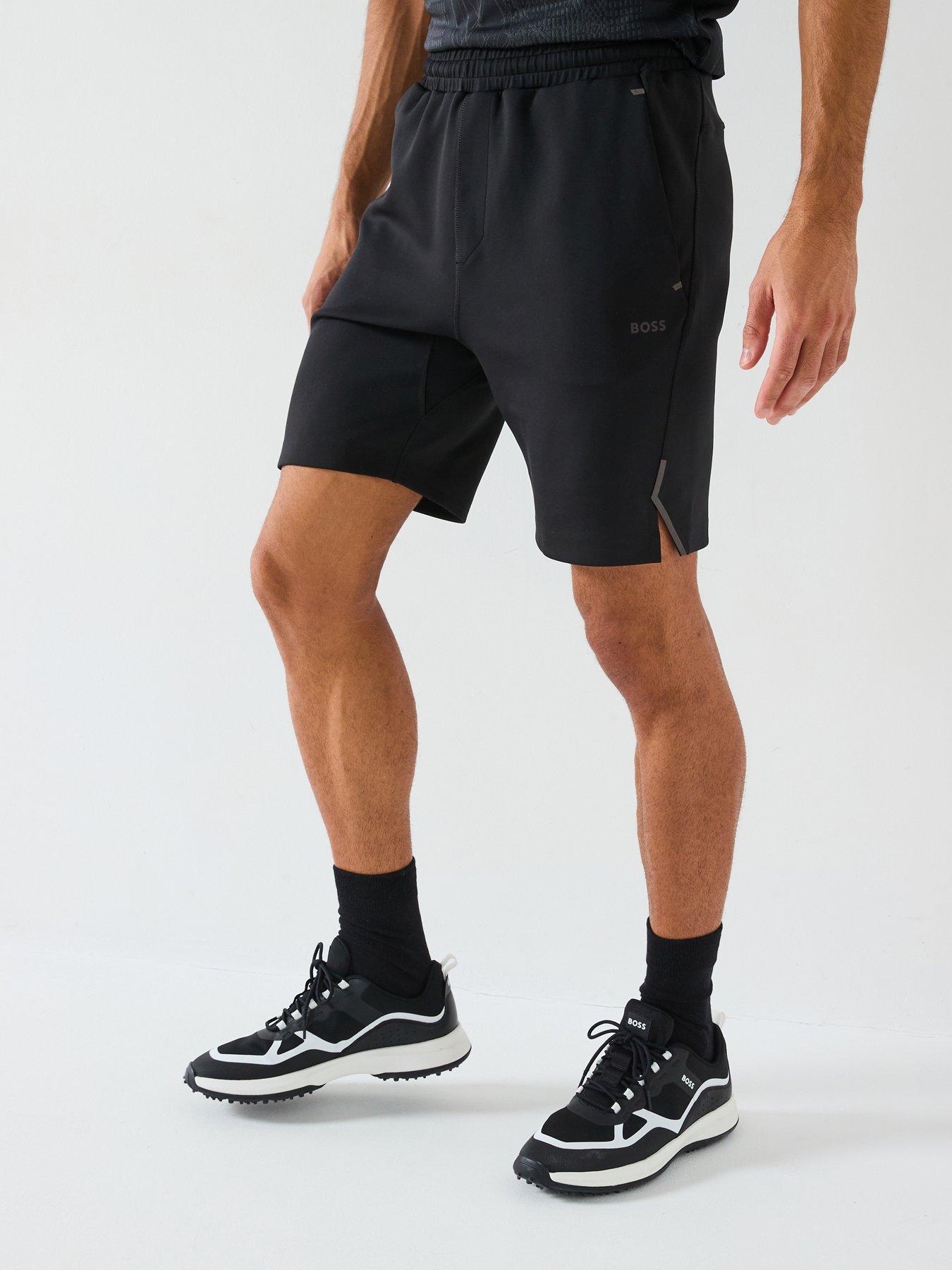 BOSS Hecon Active Jersey Shorts - Black