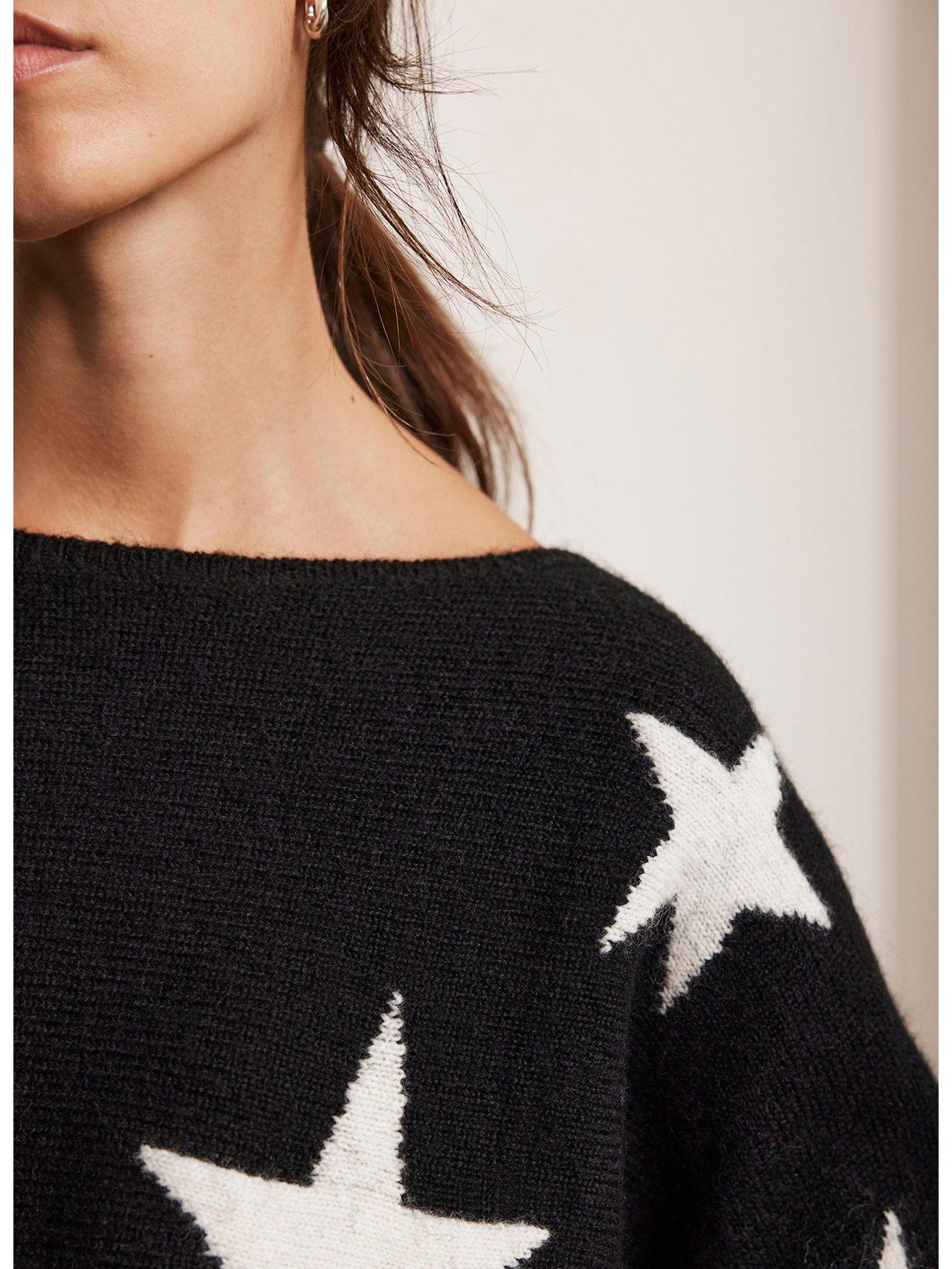 Black Star Motif Jumper