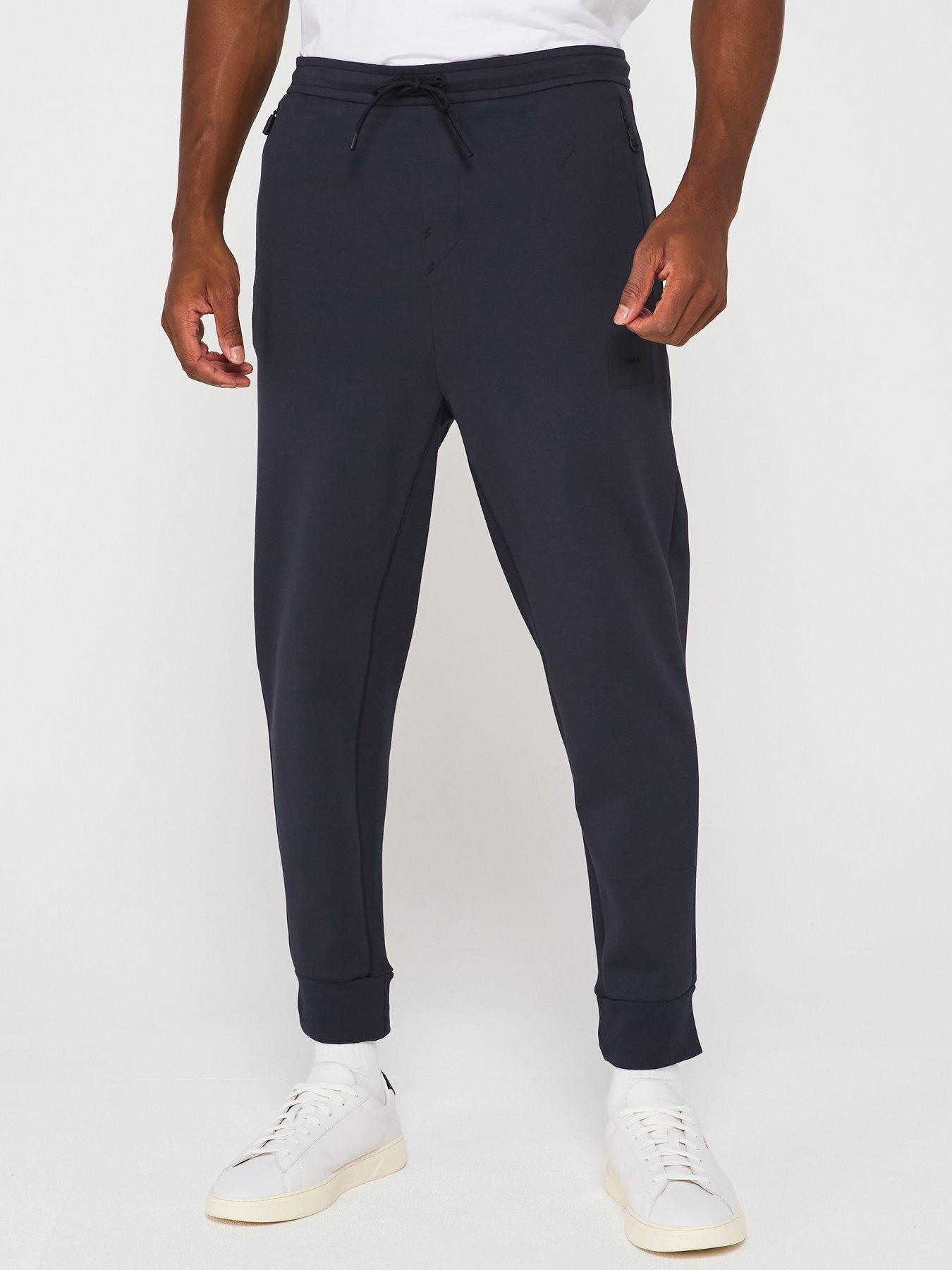 undefined Hadiko Rib Jersey Trousers - Dark Blue