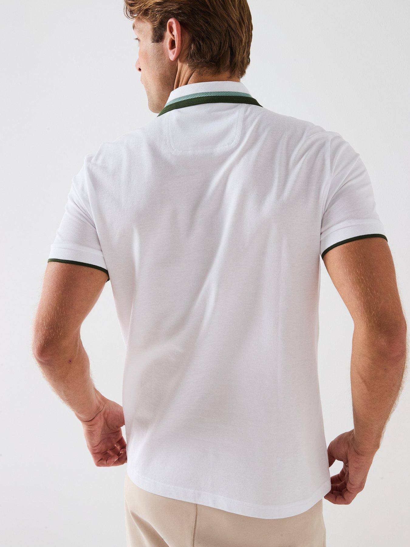 Image 2 of 6 of BOSS Paddy Heritage Polo Shirt- White