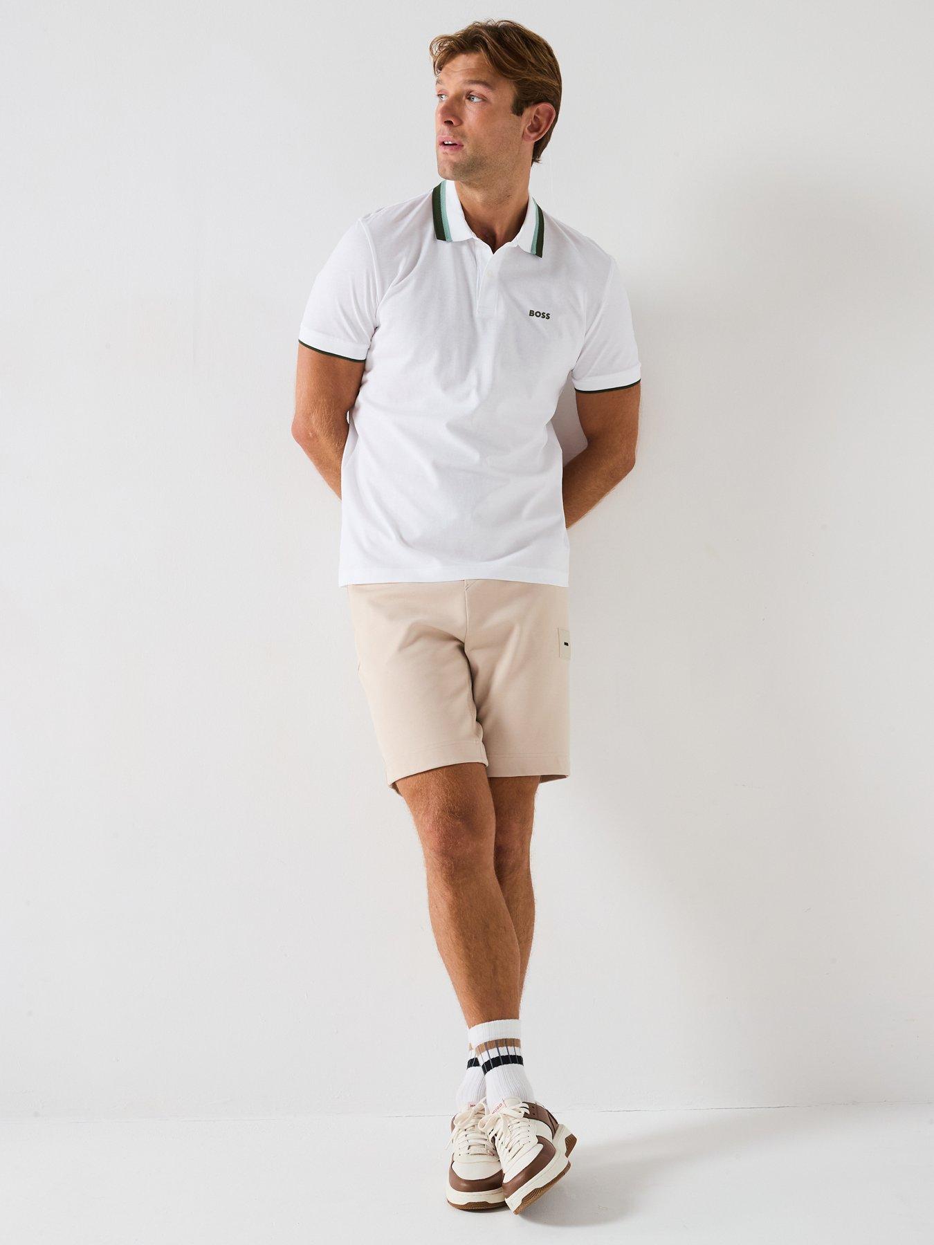 Image 3 of 6 of BOSS Paddy Heritage Polo Shirt- White