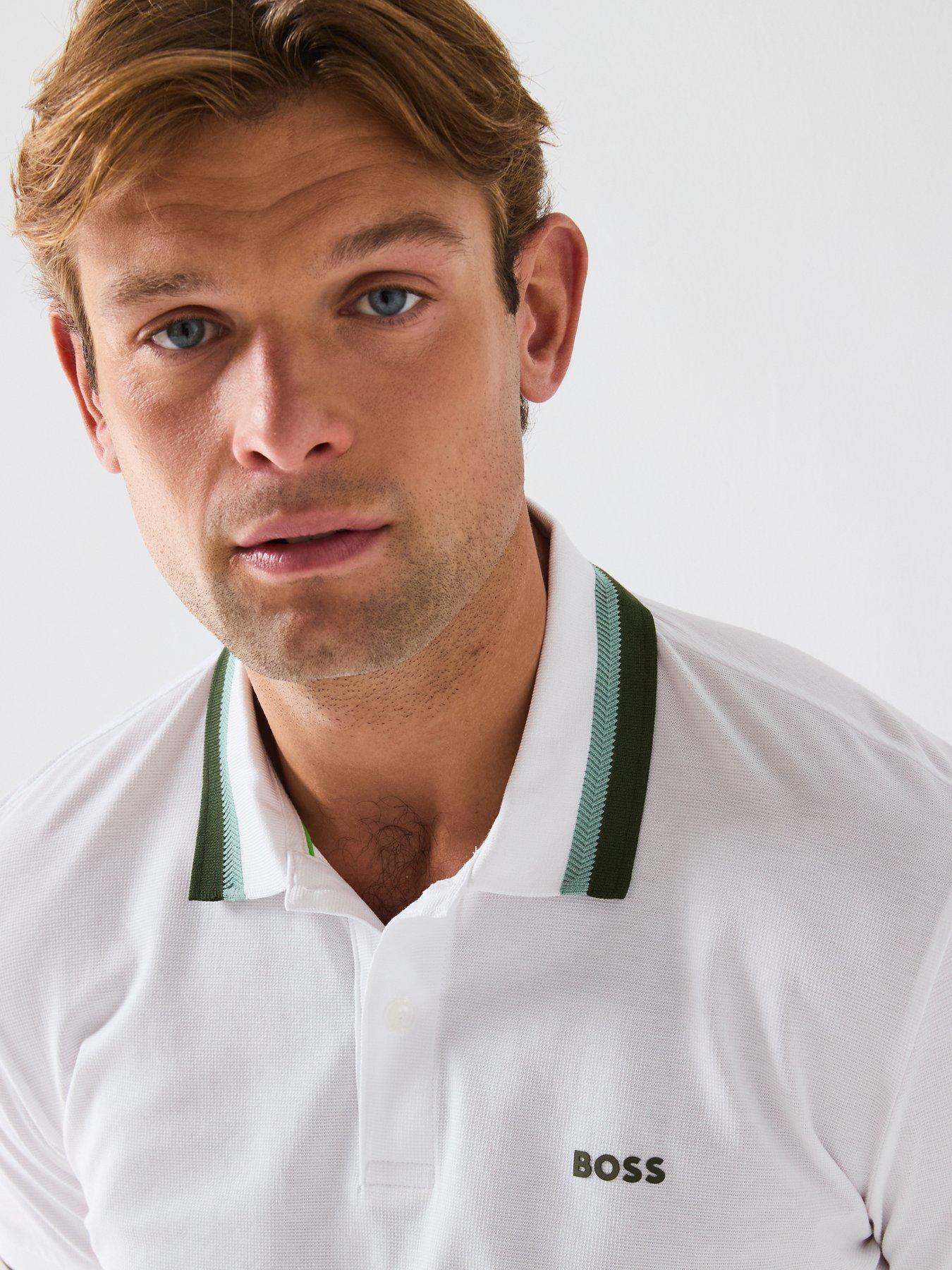 Image 4 of 6 of BOSS Paddy Heritage Polo Shirt- White