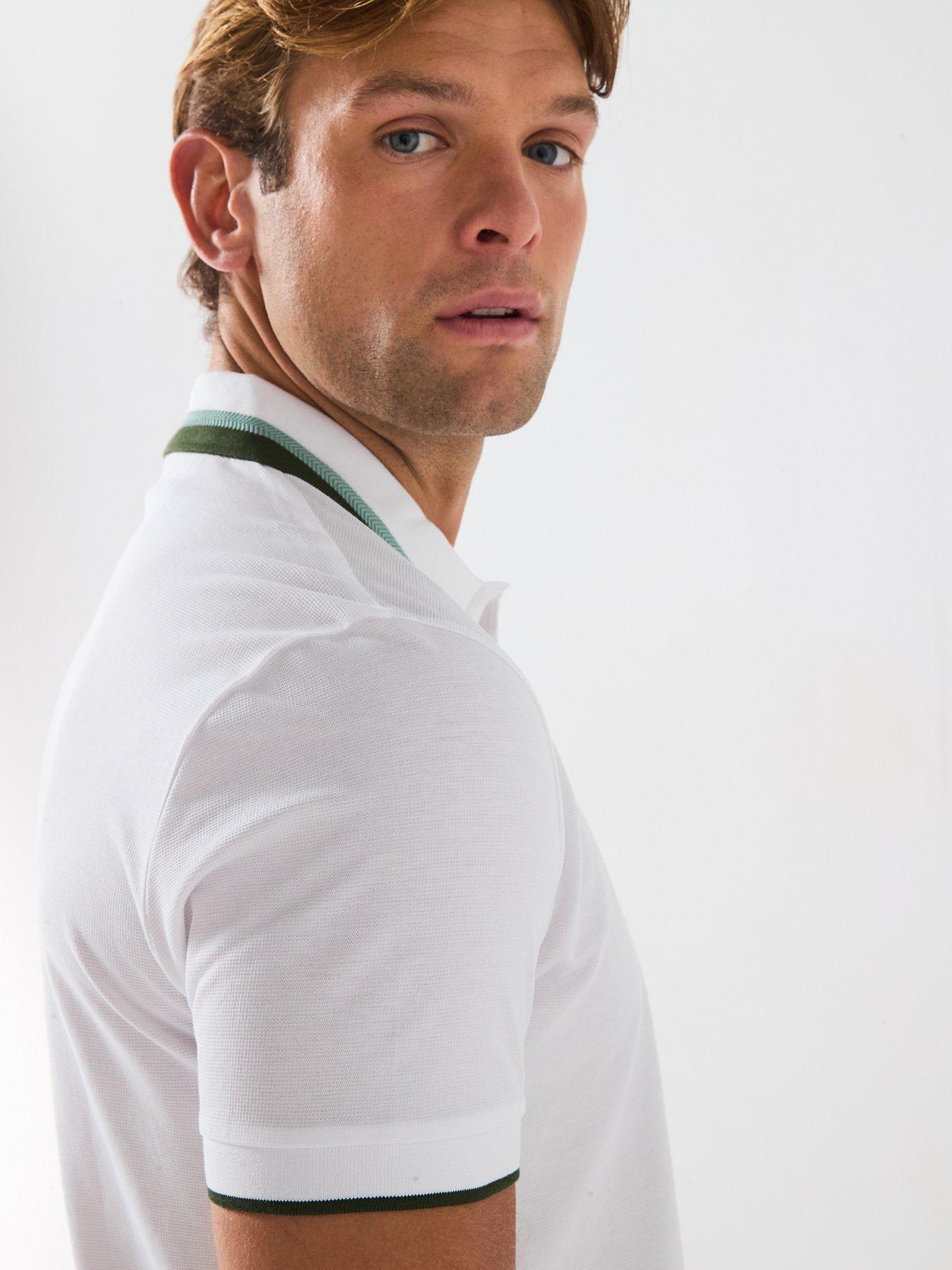 Image 6 of 6 of BOSS Paddy Heritage Polo Shirt- White