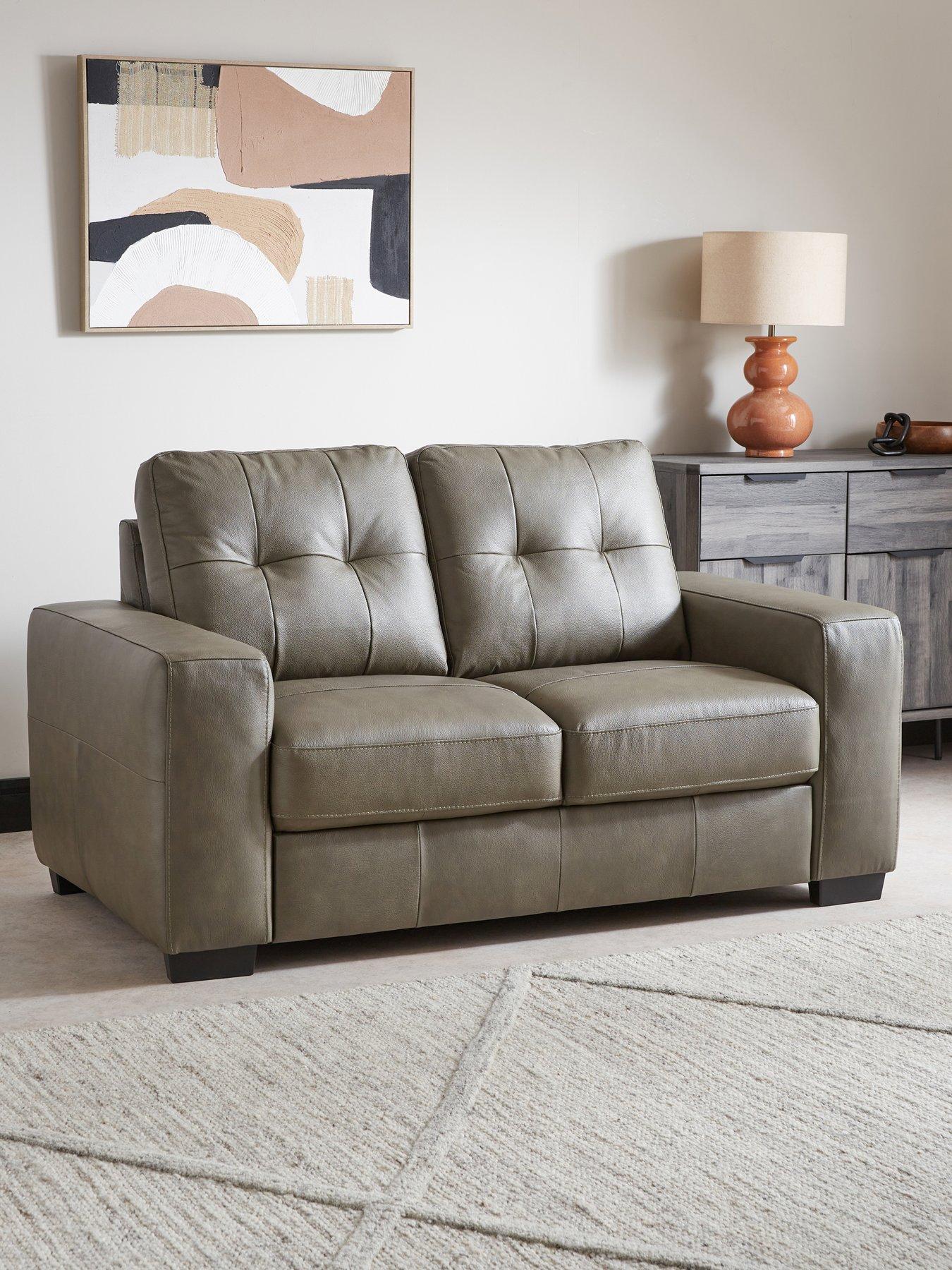 The Very Collection Miller Italian Leather 2 Seater Sofa - FSC® Certified
