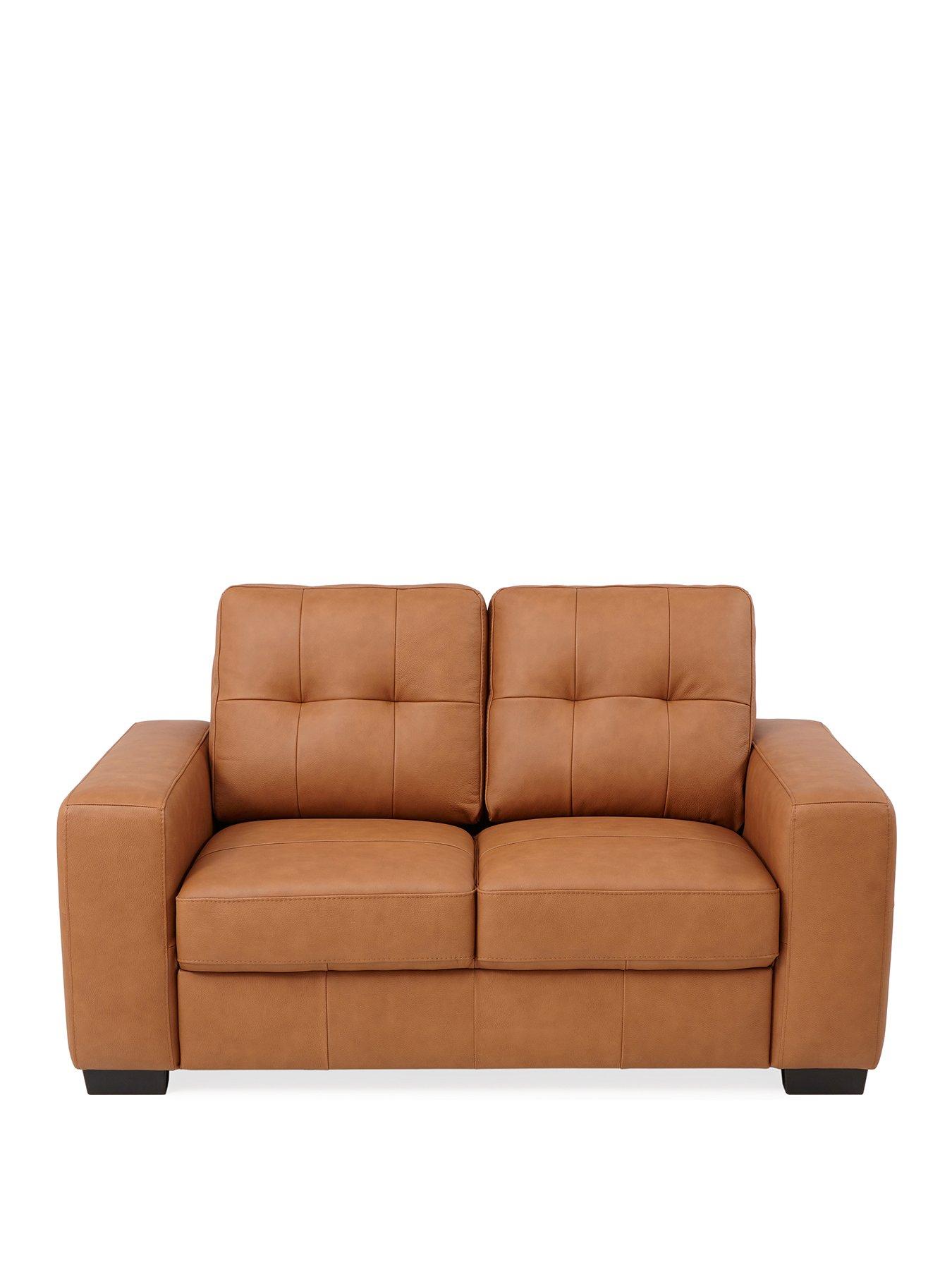 Image 2 of 7 of The Very Collection Miller 2 Seater Standard Back Leather Sofa