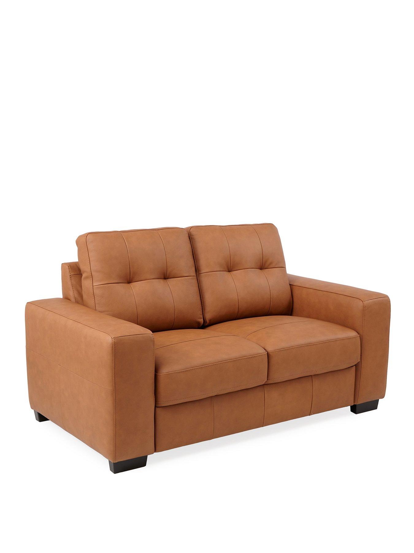 Image 3 of 7 of The Very Collection Miller 2 Seater Standard Back Leather Sofa