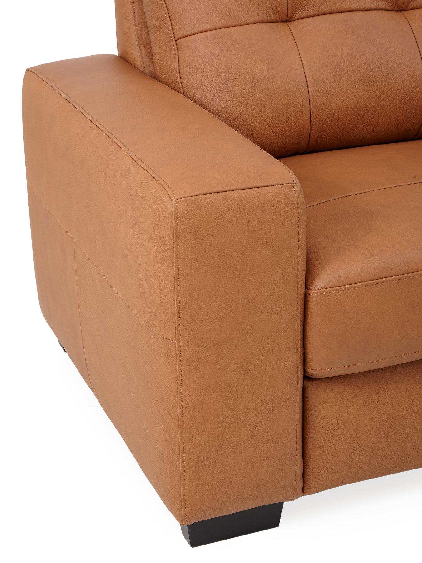 Image 4 of 7 of The Very Collection Miller 2 Seater Standard Back Leather Sofa