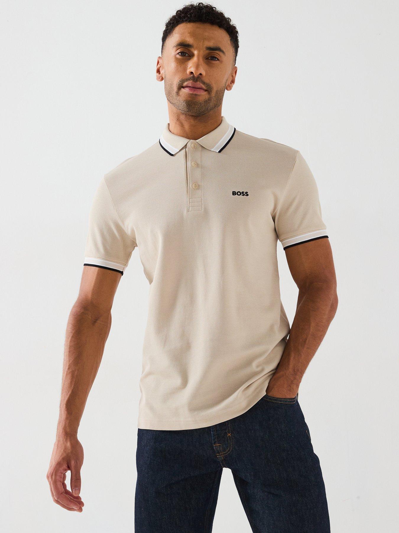 undefined Paddy Regular Fit Tipping Polo Shirt -Light Beige