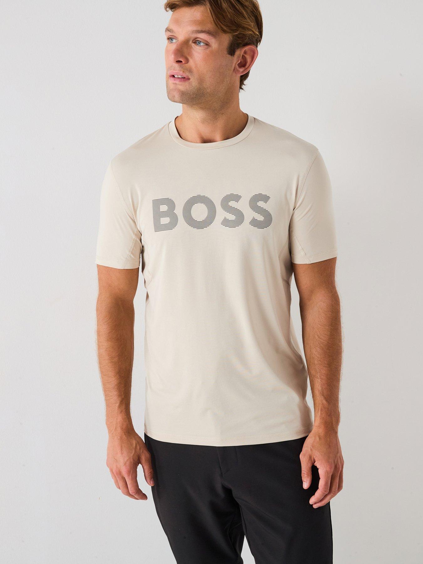 undefined Boss Tee Active Logo T-shirt-light Beige