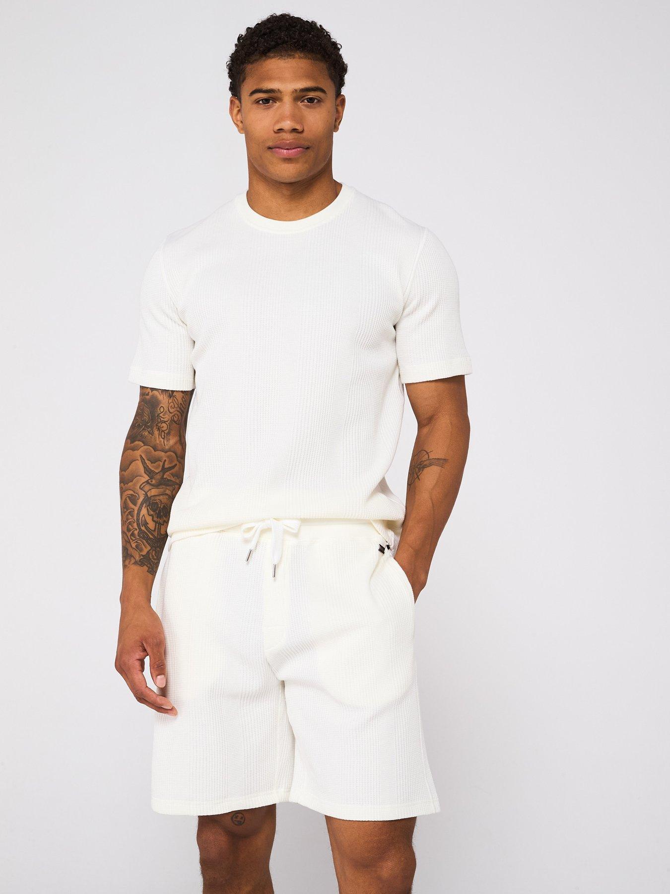 Image 4 of 5 of BOSS Structure Loungewear Shorts - Natural