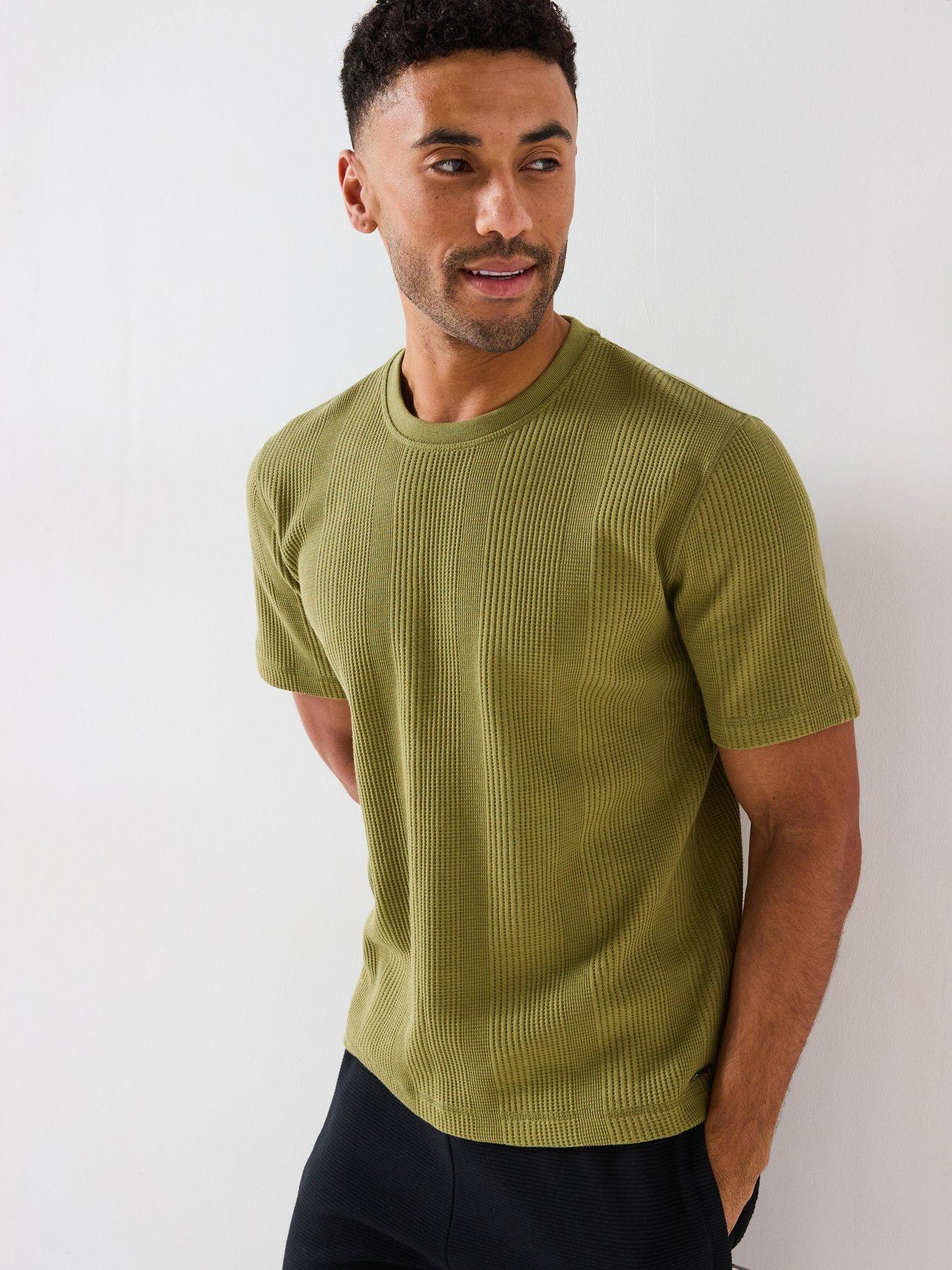 undefined Structure Loungewear T-Shirt - Green