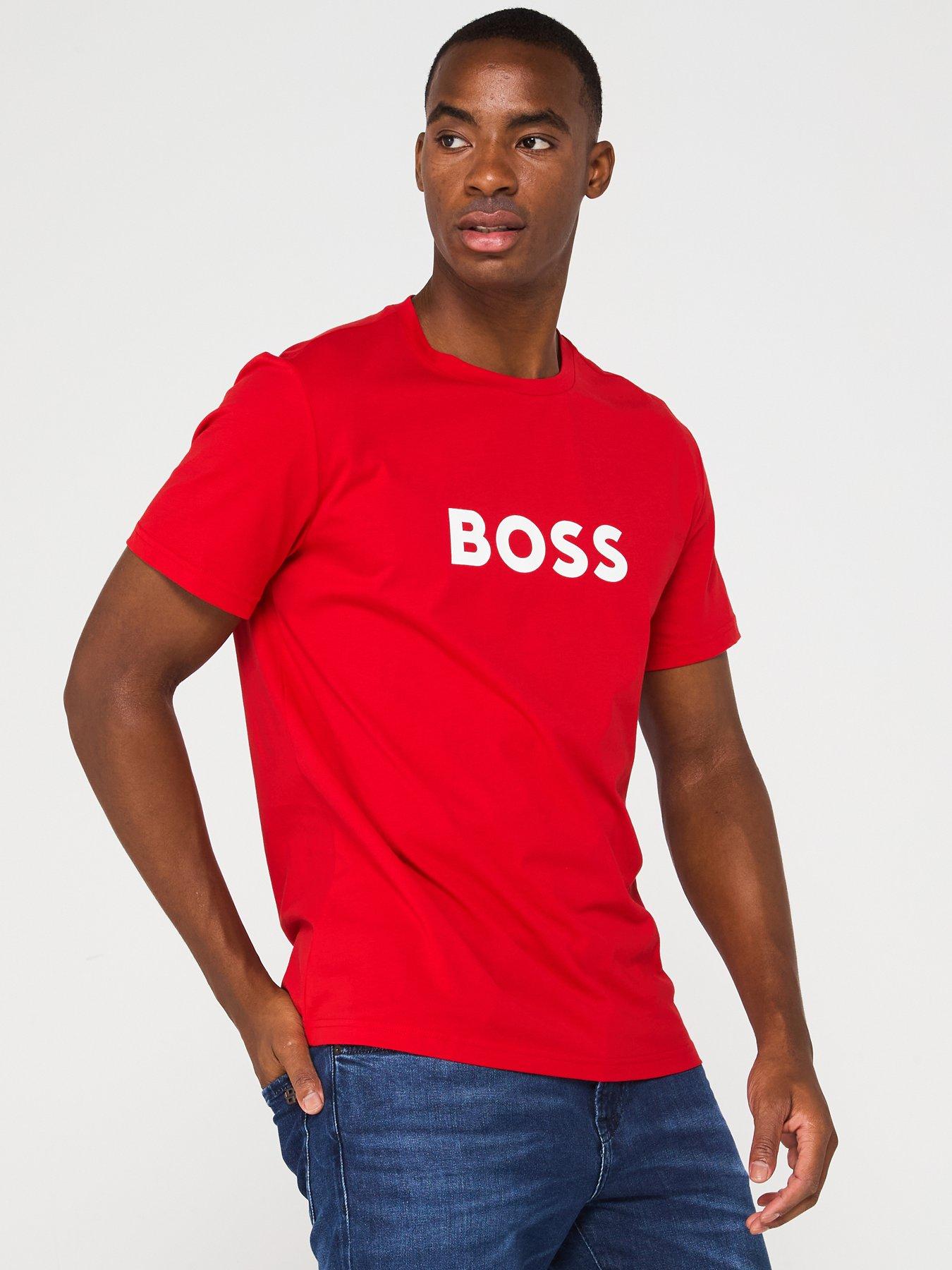 undefined Chest Logo Crew Neck T-shirt-red