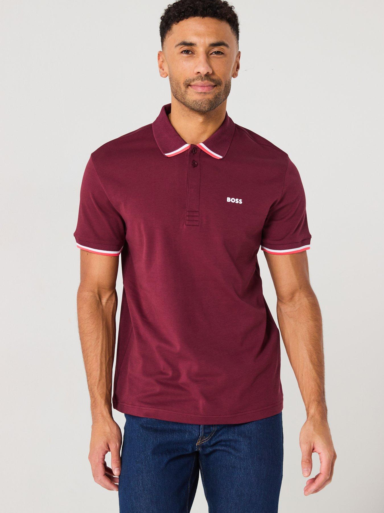 undefined Paddy Lux Heritage Polo Shirt- Red