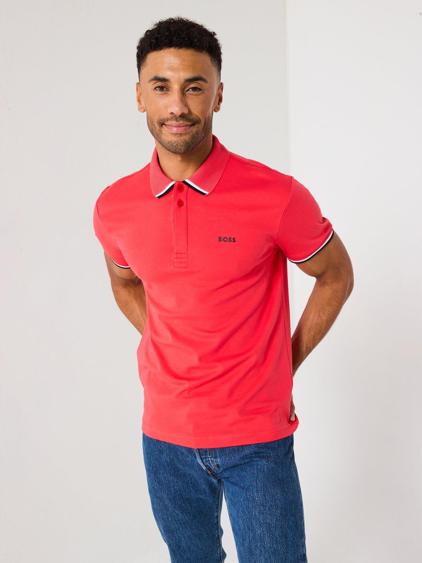 undefined Paddy Lux Heritage Polo Shirt- Red