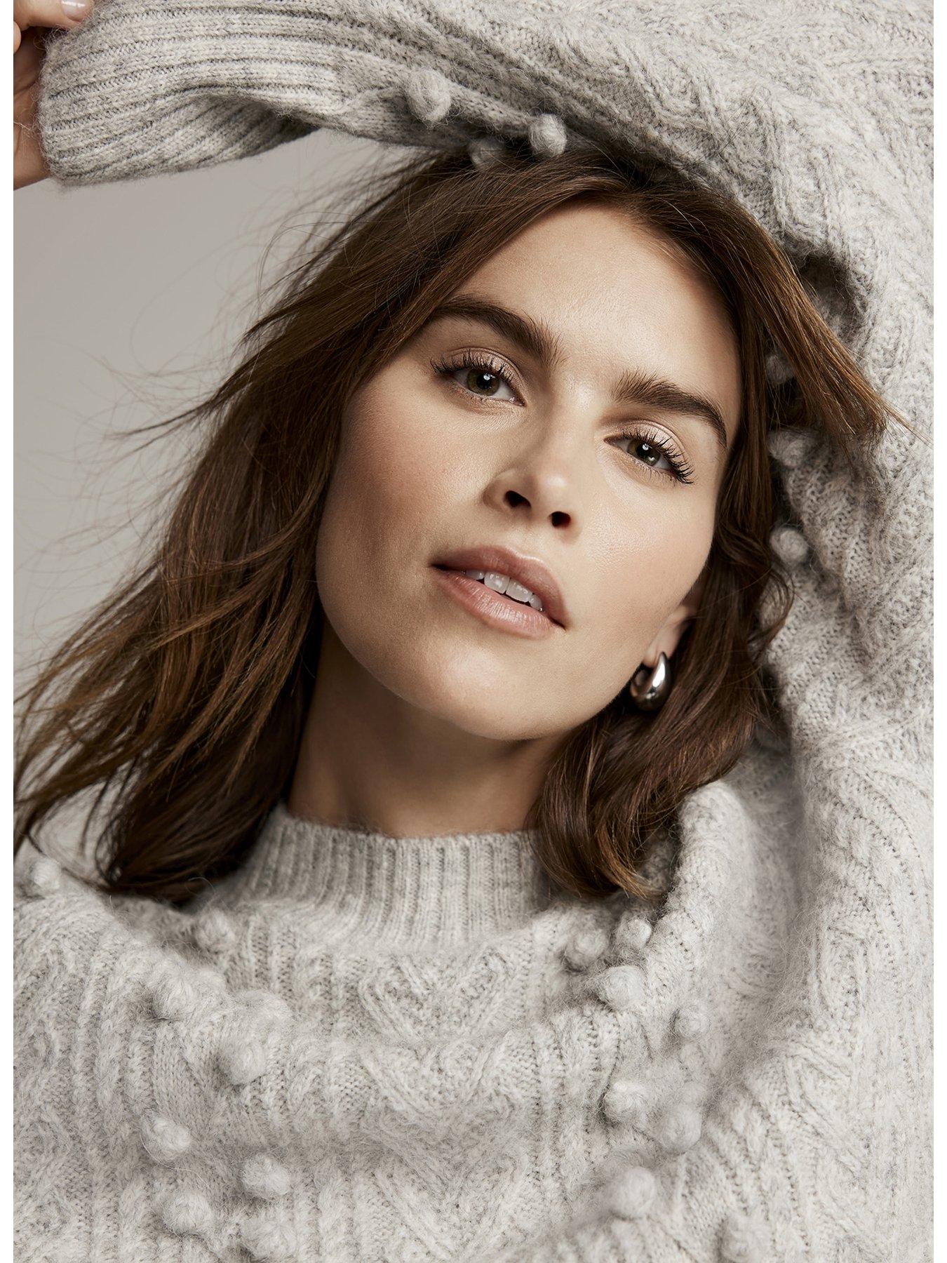 Grey bobble jumper hot sale