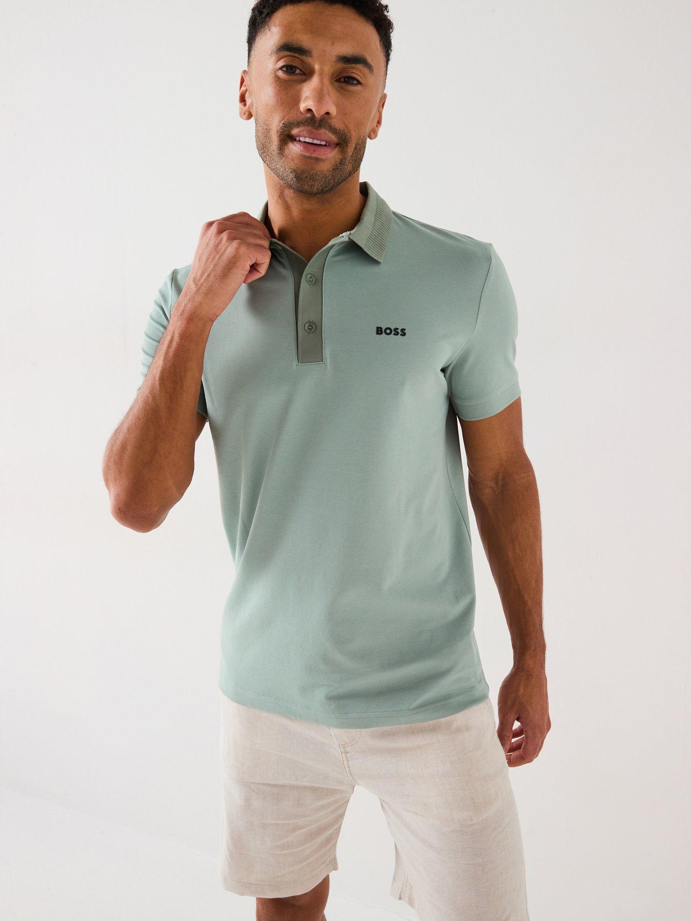undefined Paule Rib Polo Shirt - Khaki