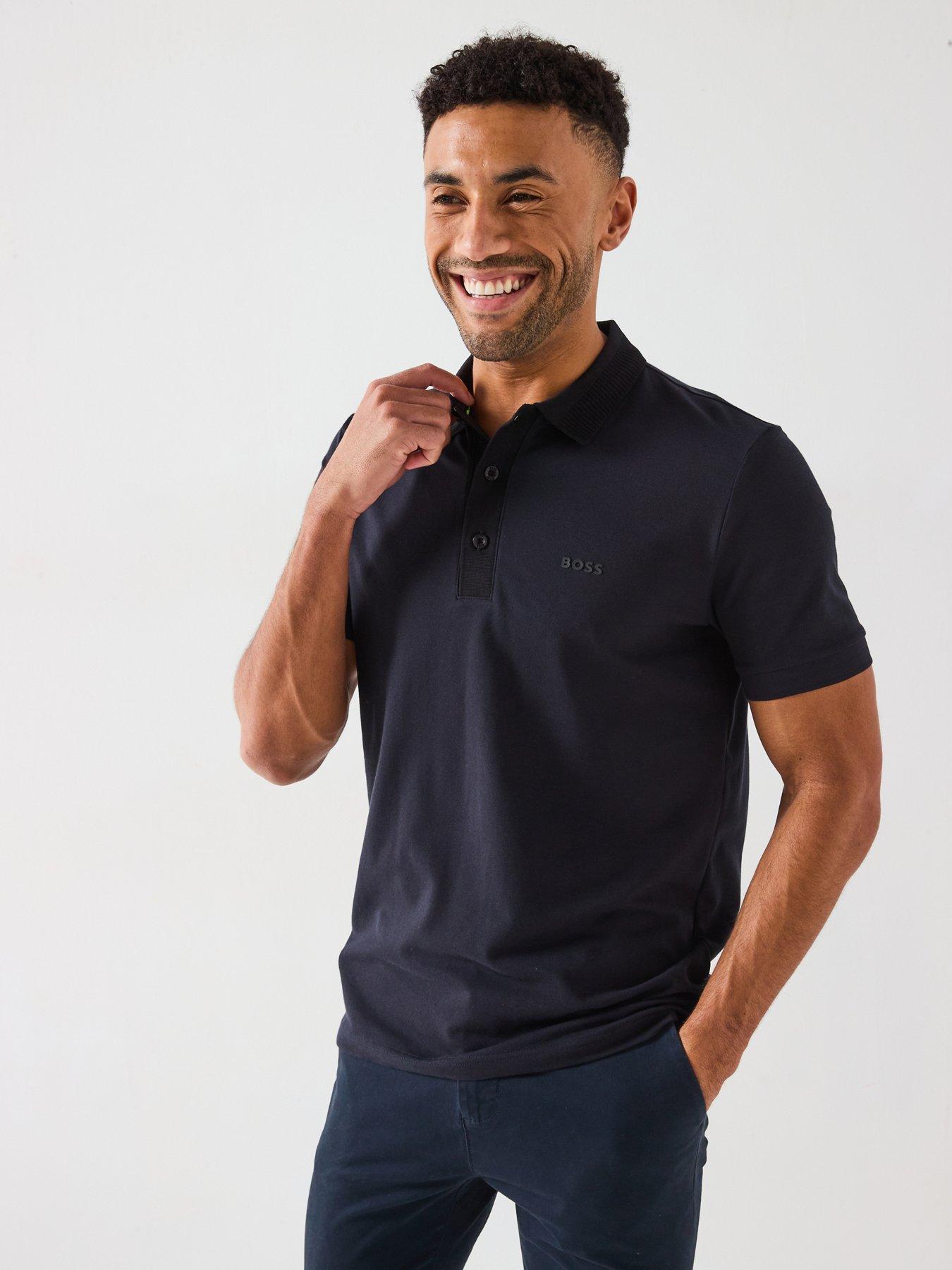 undefined Paule Rib Polo Shirt- Dark Blue