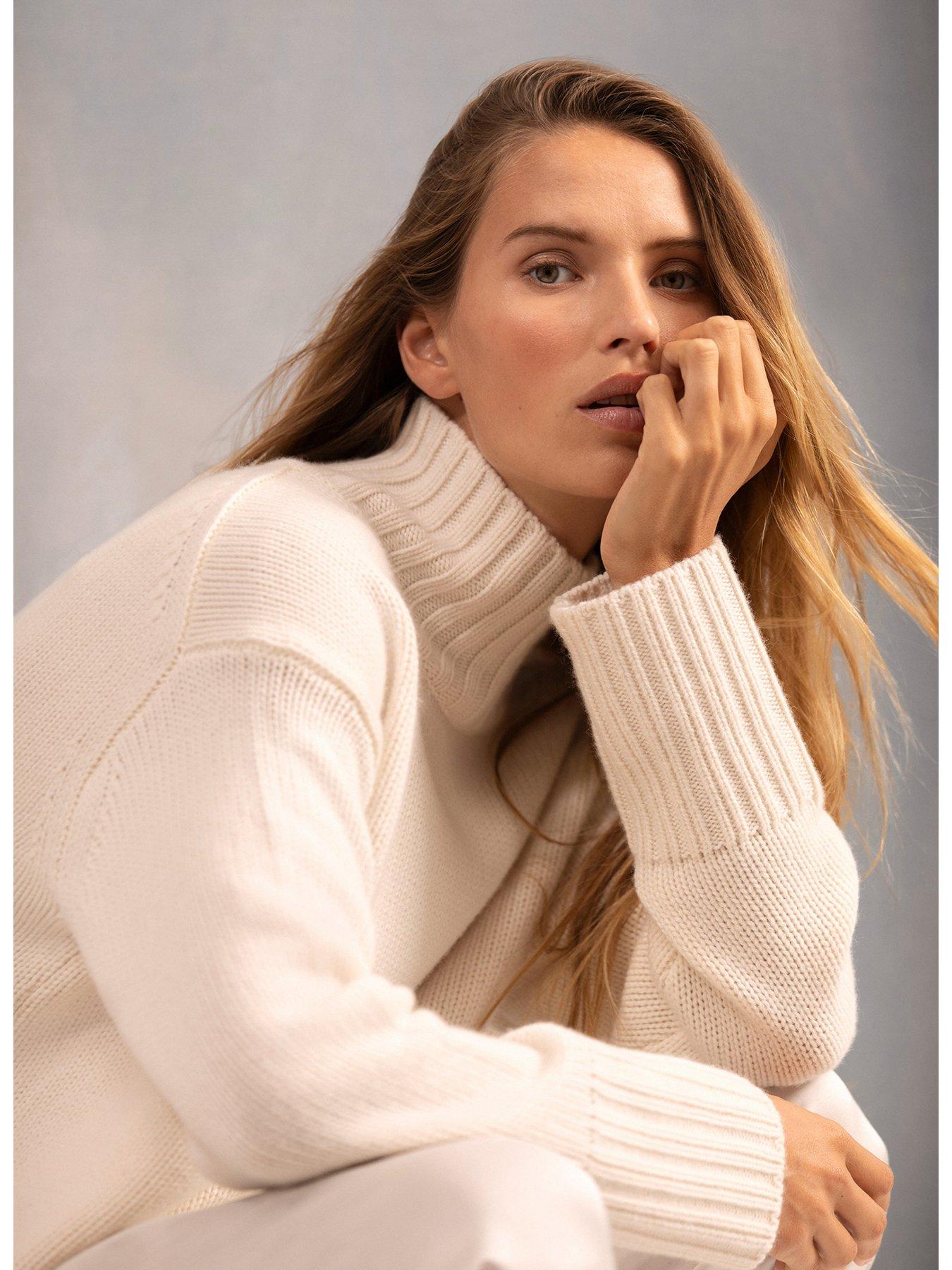 Image 2 of 6 of Mint Velvet Wool Blend Jumper - Cream