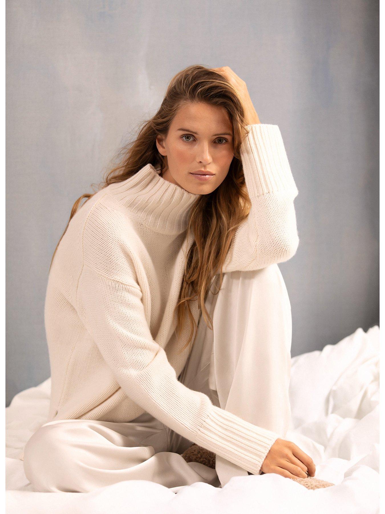 Image 3 of 6 of Mint Velvet Wool Blend Jumper - Cream