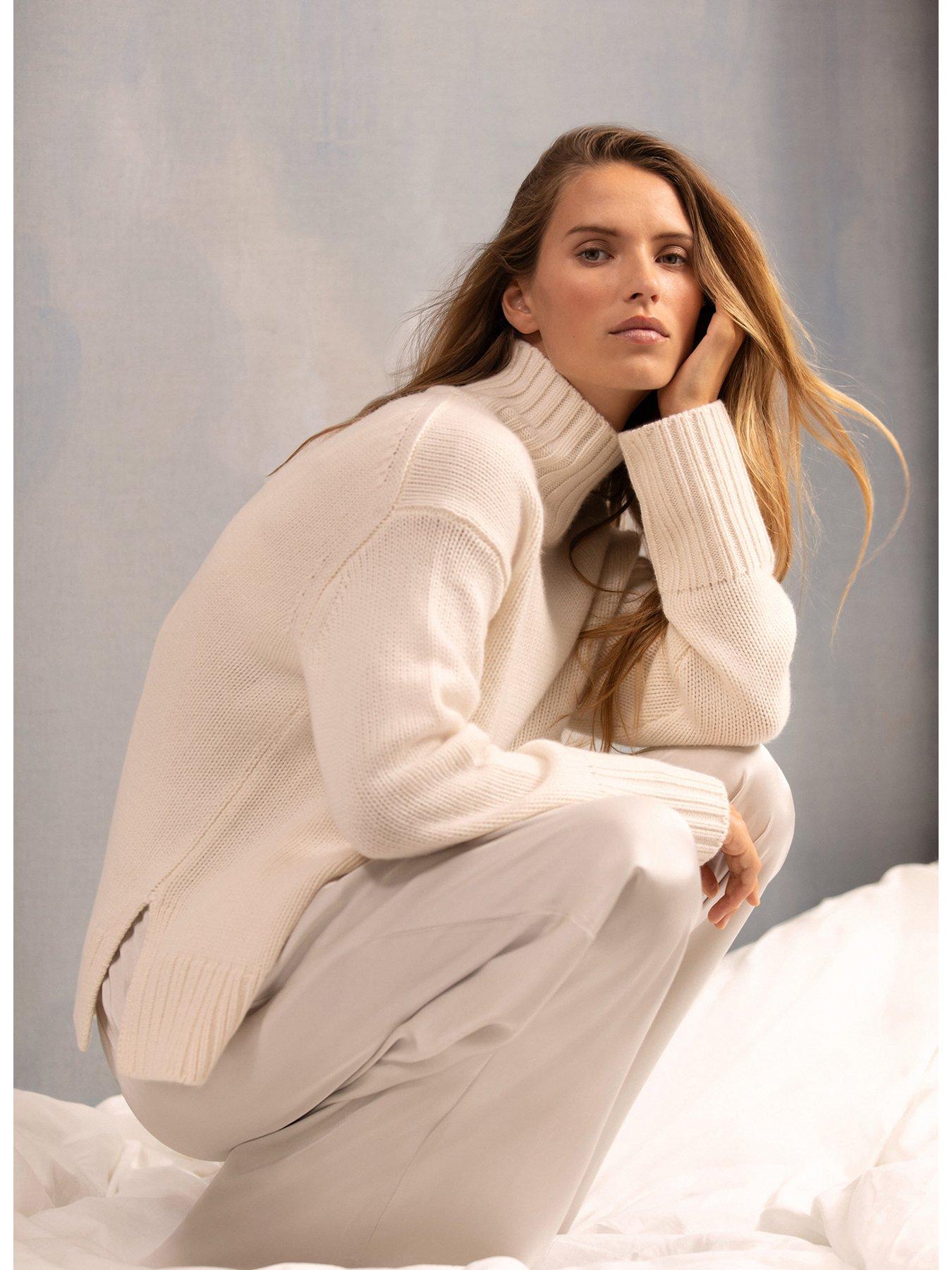 Image 4 of 6 of Mint Velvet Wool Blend Jumper - Cream