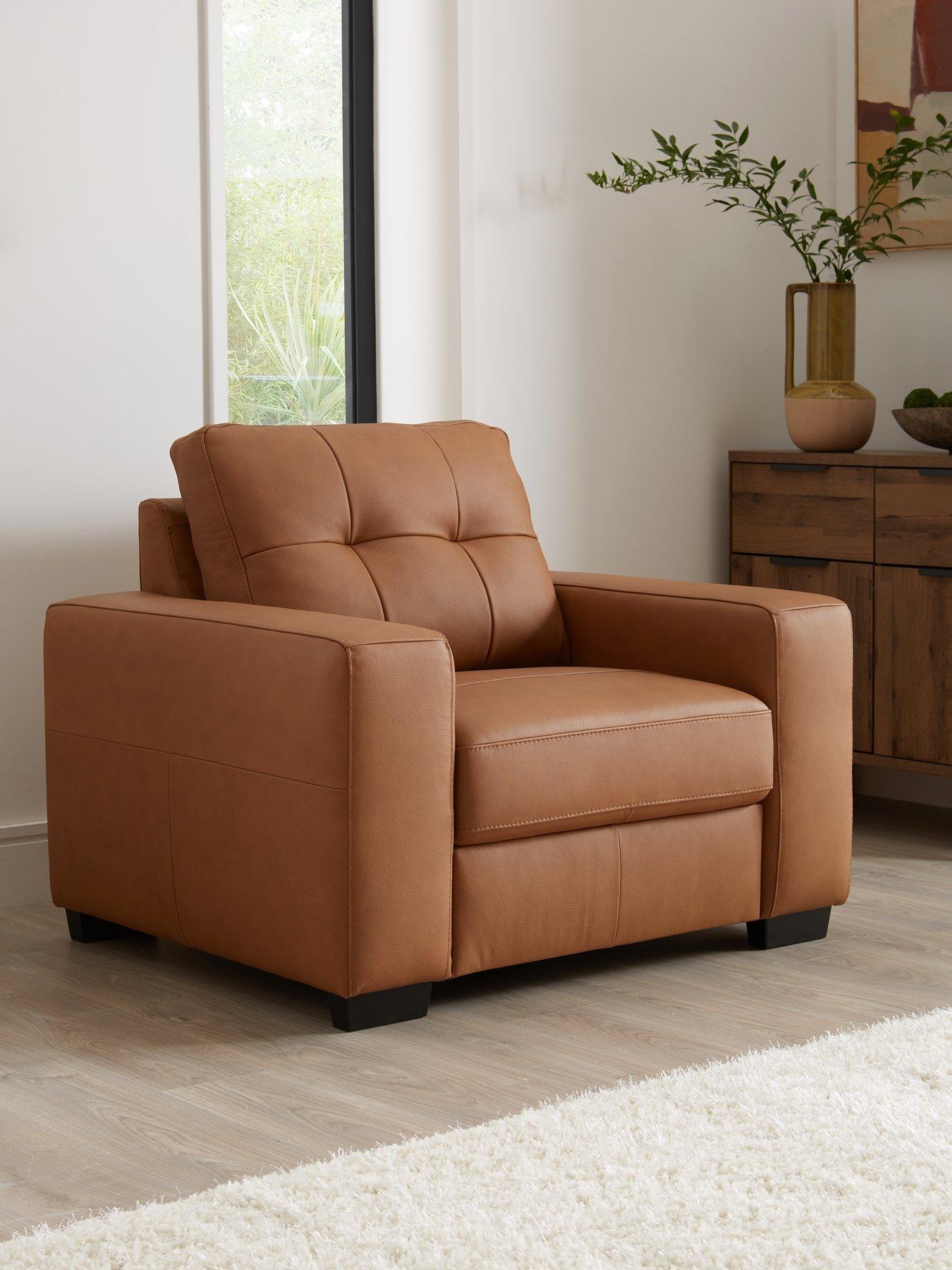 undefined Standard Back Leather Armchair