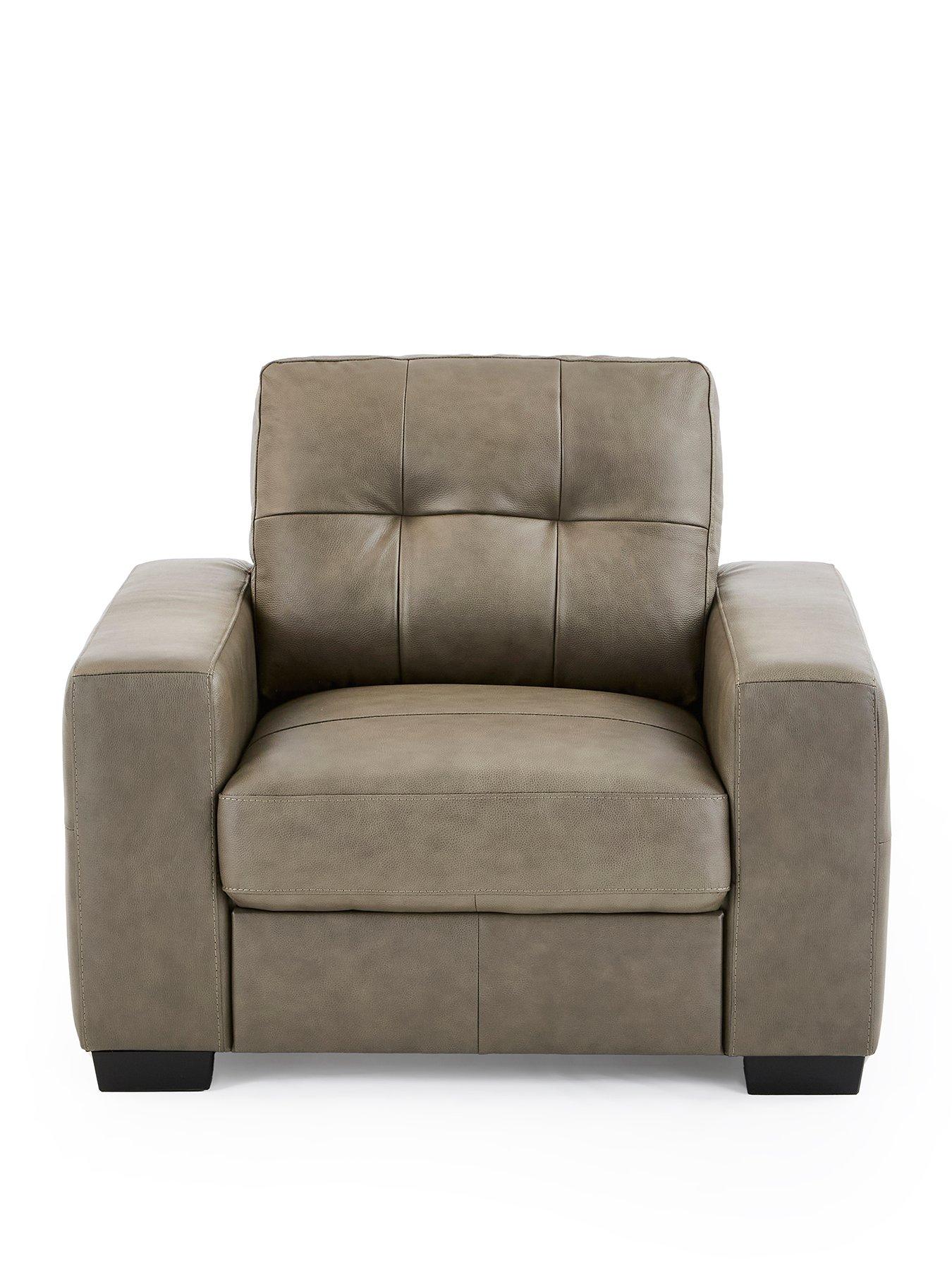 Image 2 of 7 of The Very Collection Miller Italian Leather Armchair