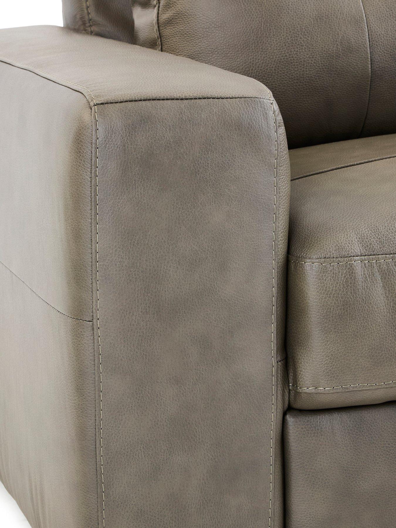 Image 4 of 7 of The Very Collection Miller Italian Leather Armchair