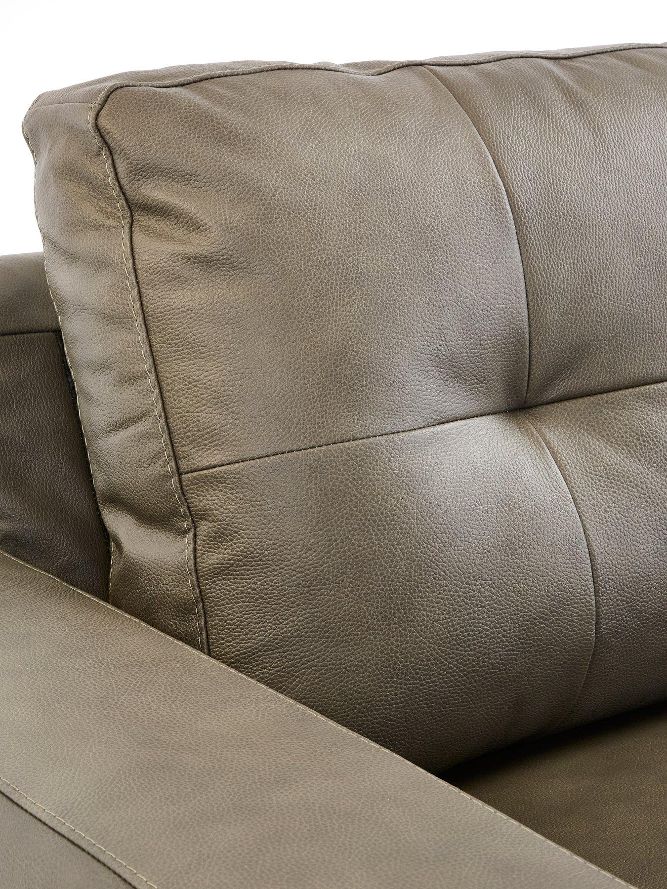 Image 6 of 7 of The Very Collection Miller Italian Leather Armchair