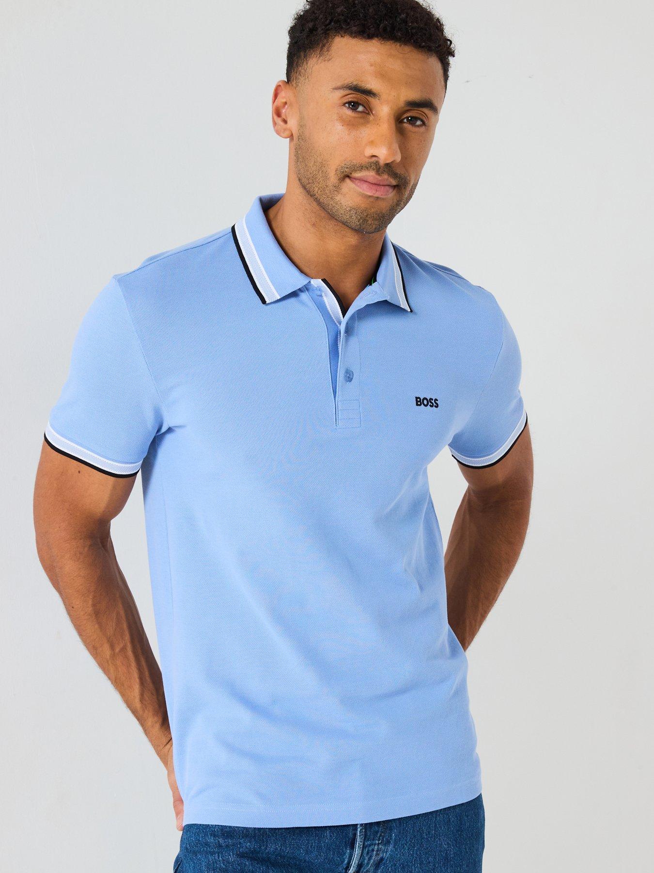 undefined Paddy Regular Fit Tipping Polo Shirt - Bright Blue