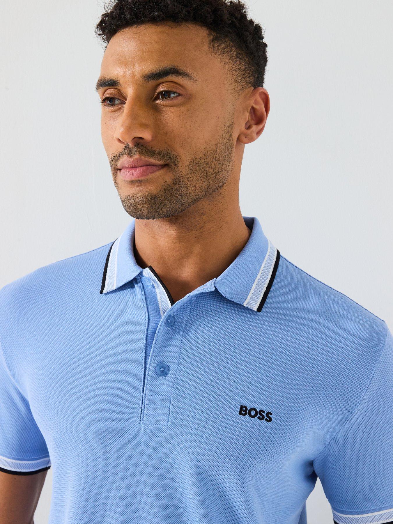  image of boss-paddy-regular-fit-tipping-polo-shirt-bright-blue