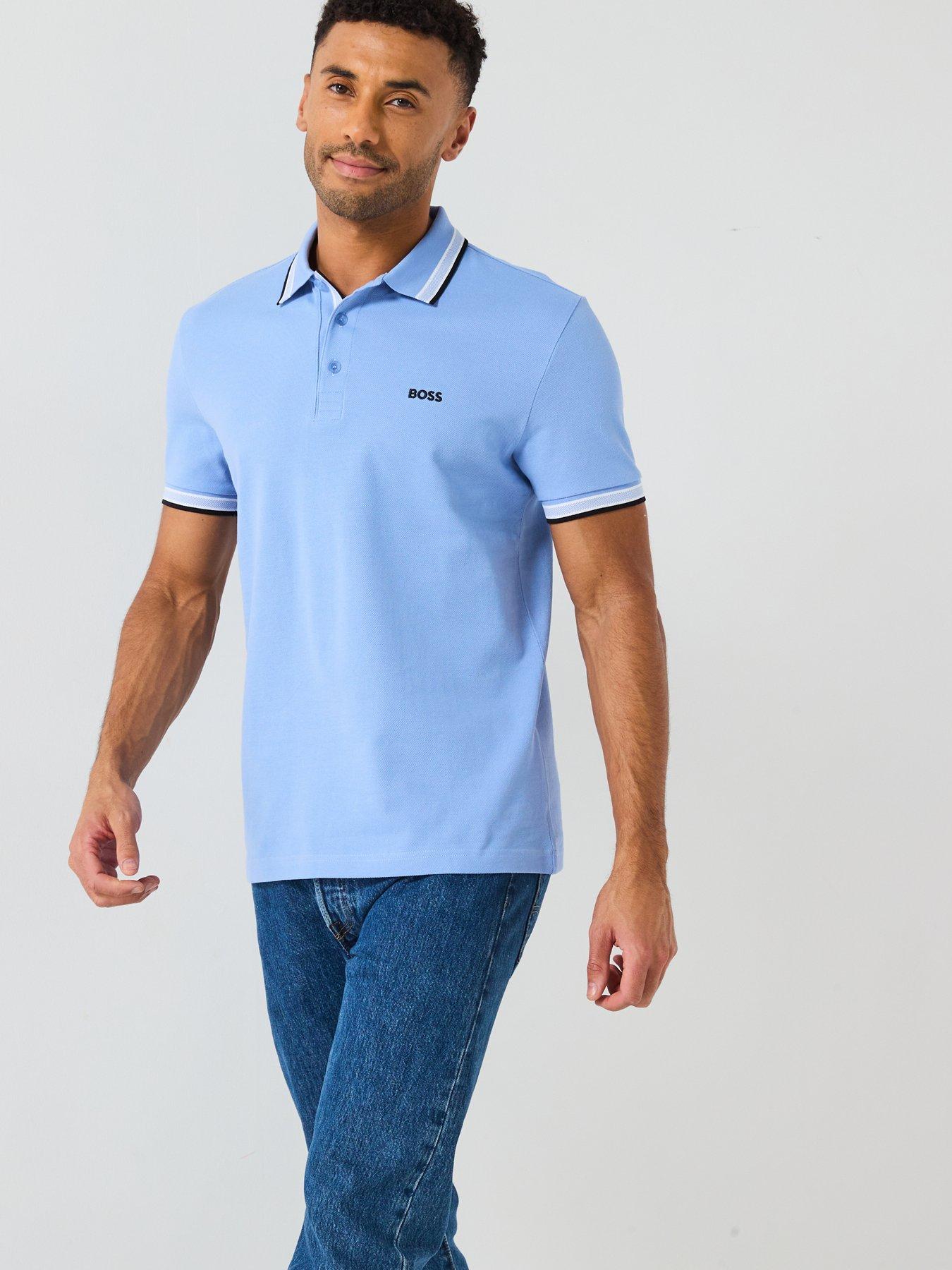  image of boss-paddy-regular-fit-tipping-polo-shirt-bright-blue