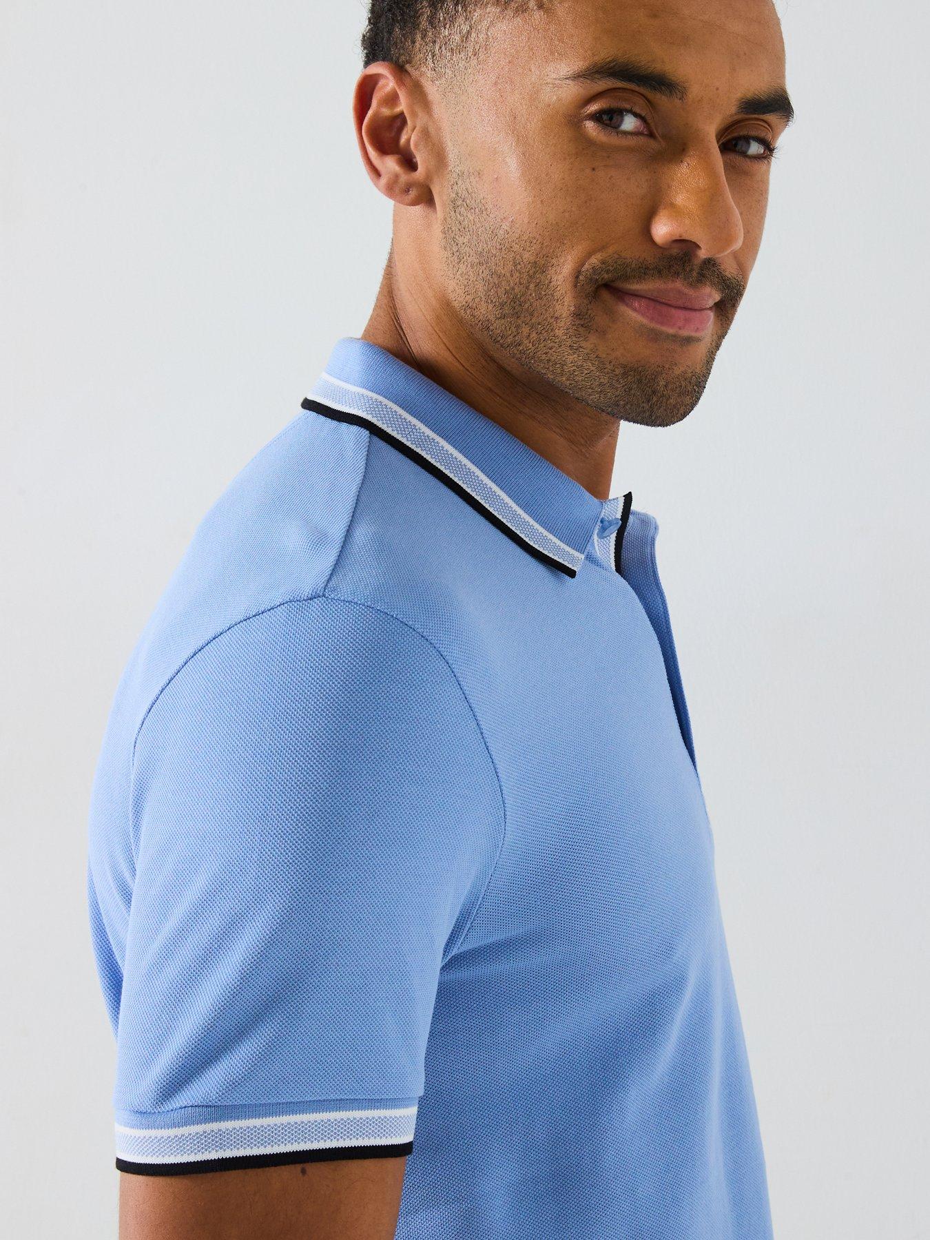  image of boss-paddy-regular-fit-tipping-polo-shirt-bright-blue