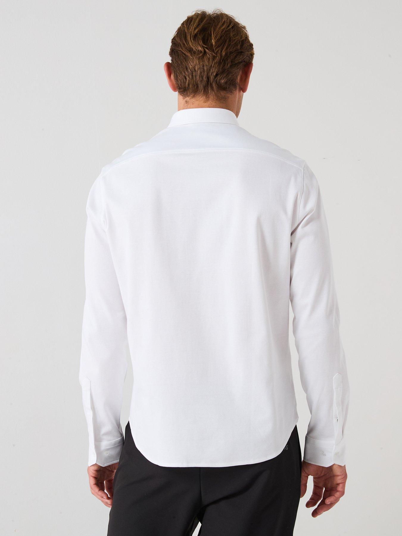 Image 2 of 6 of BOSS B Motion Regular Fit Shirt - White