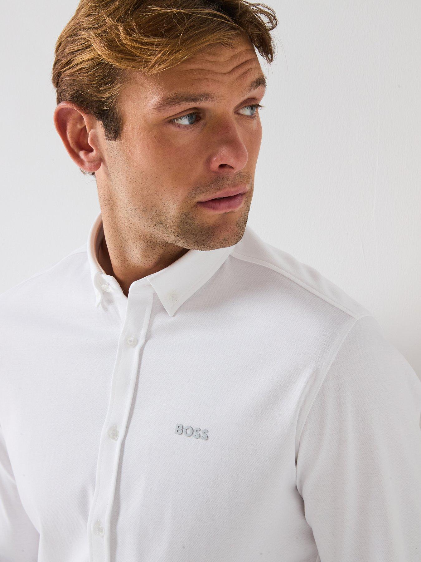 Image 4 of 6 of BOSS B Motion Regular Fit Shirt - White