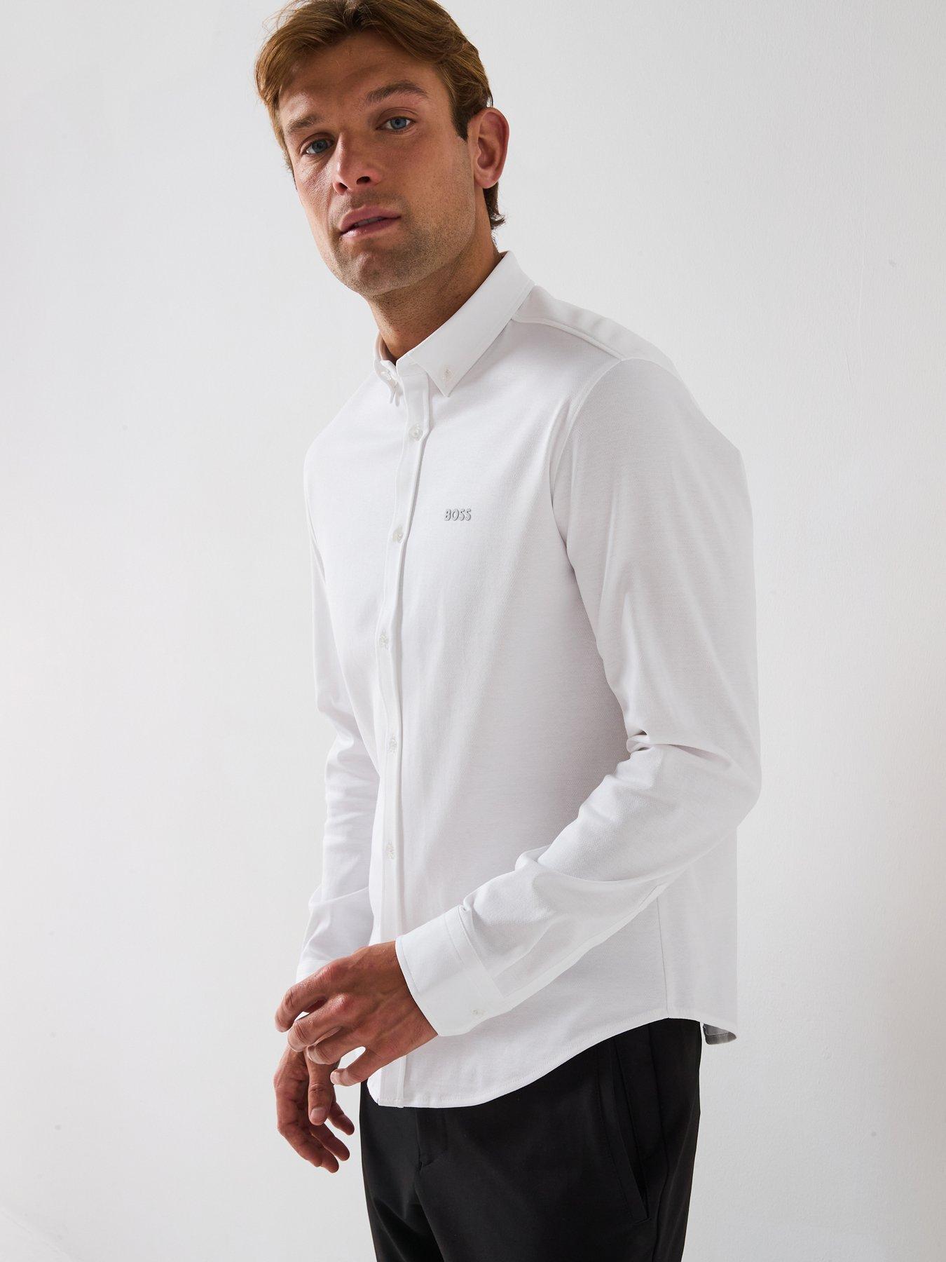 Image 6 of 6 of BOSS B Motion Regular Fit Shirt - White