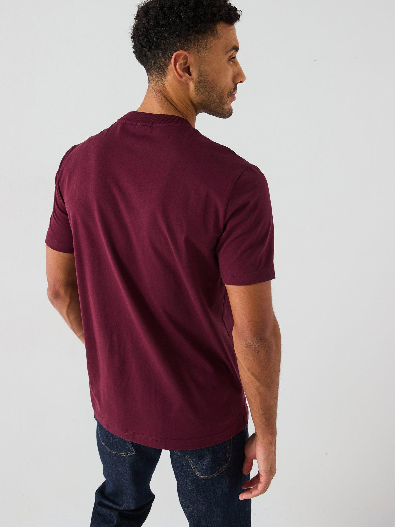Image 2 of 5 of BOSS Contrast Logo T-Shirt -Red