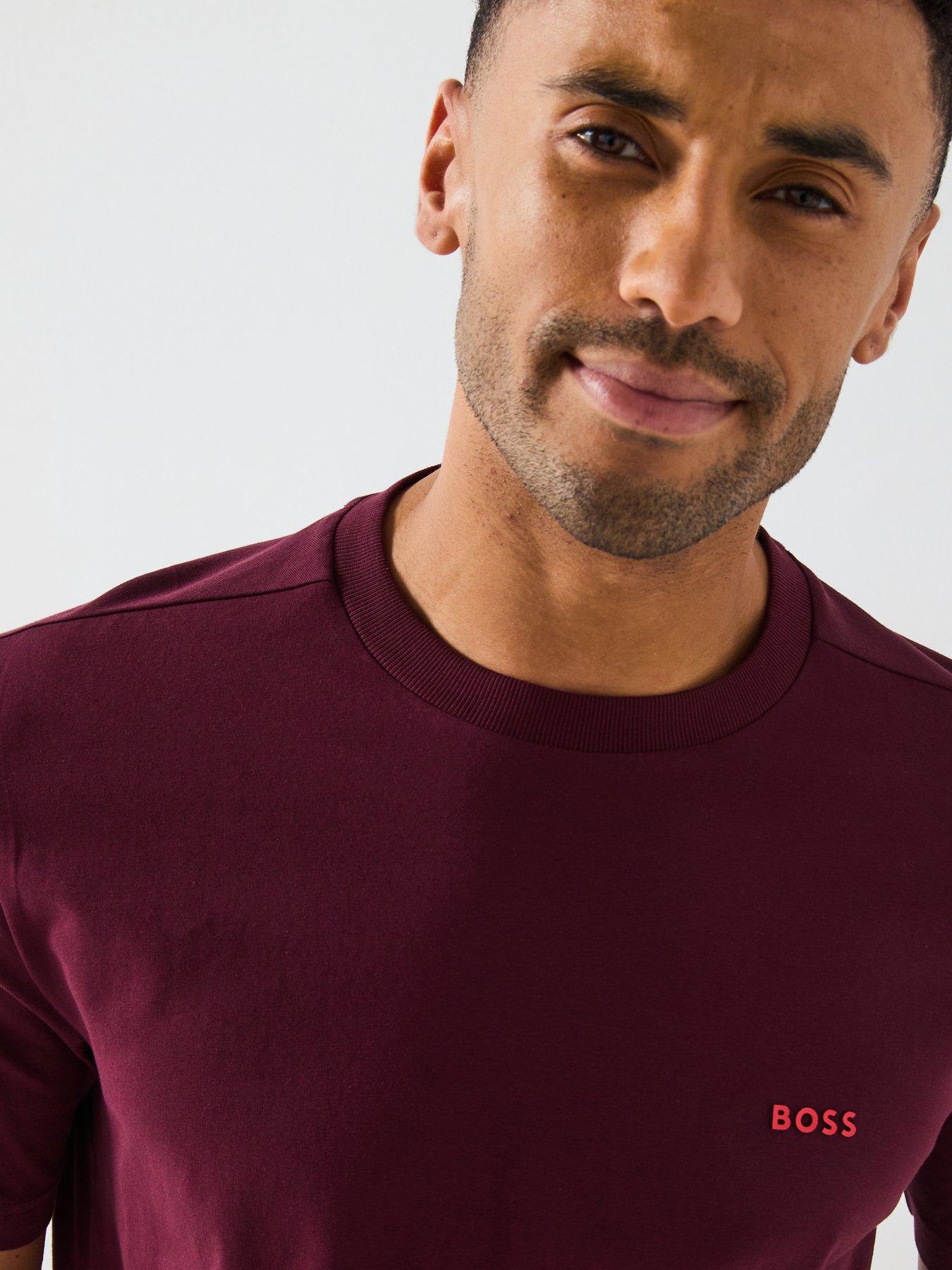 Image 4 of 5 of BOSS Contrast Logo T-Shirt -Red