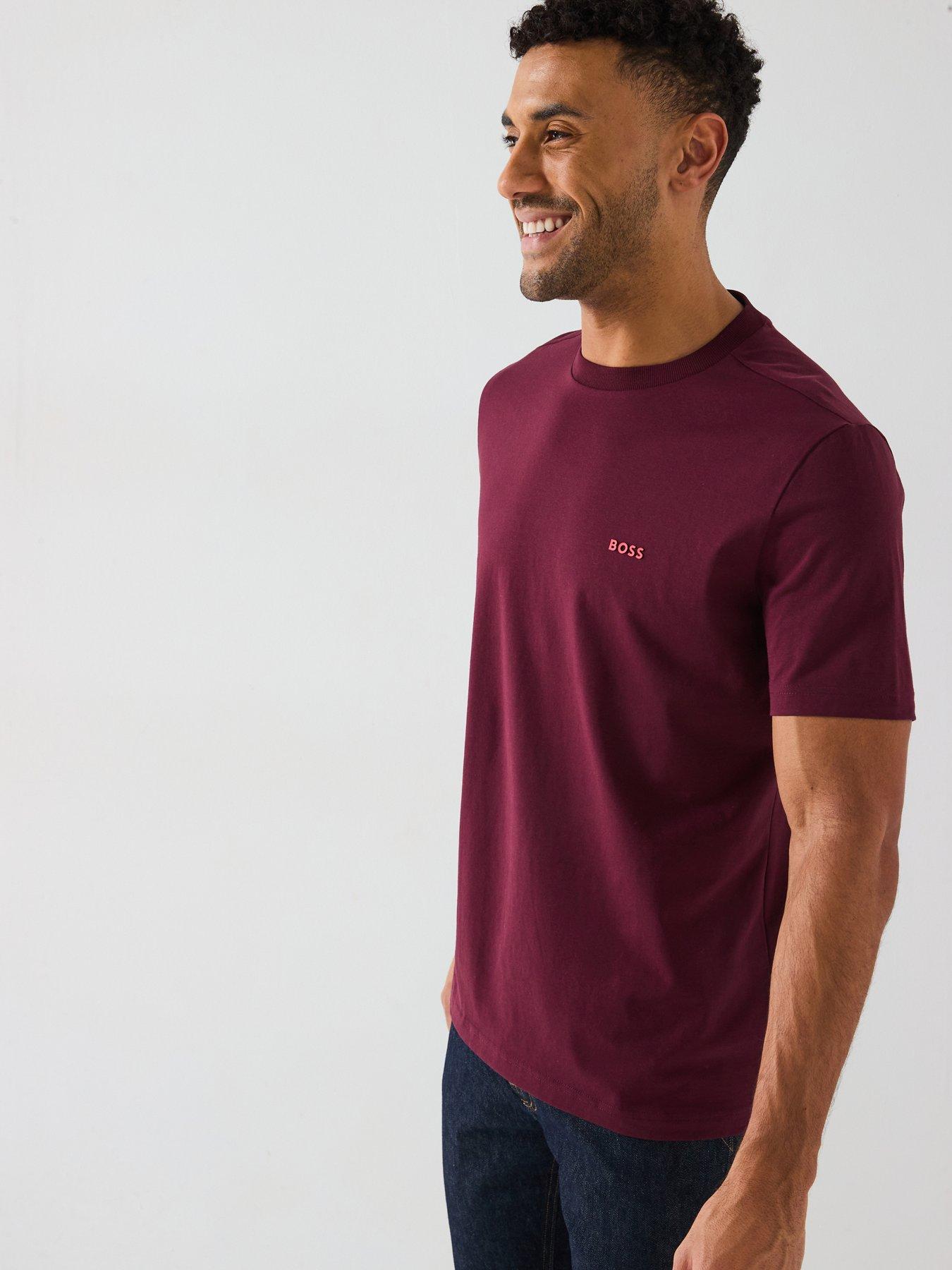 Image 5 of 5 of BOSS Contrast Logo T-Shirt -Red