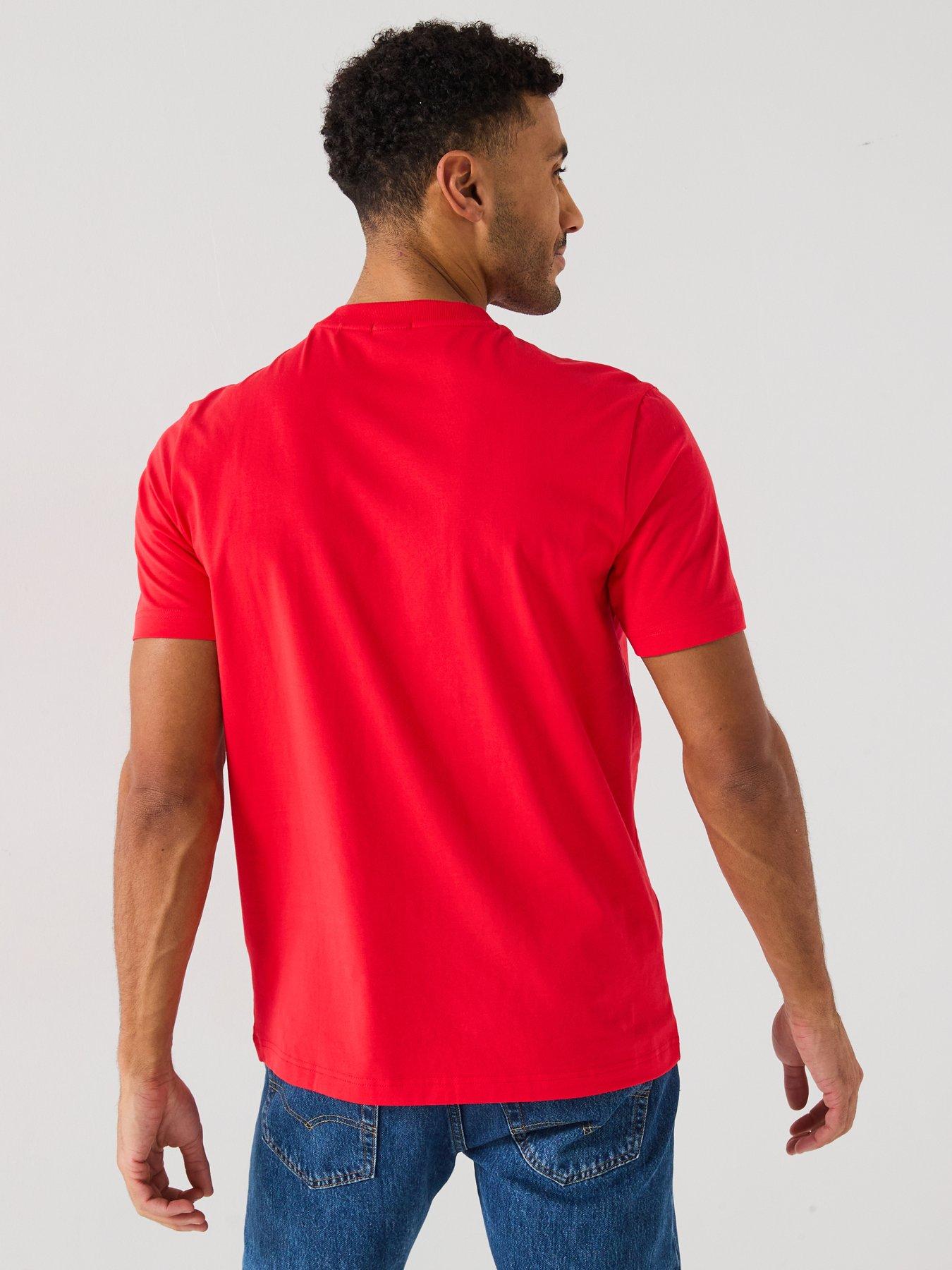 Image 2 of 5 of BOSS Contrast Logo T-Shirt - Red