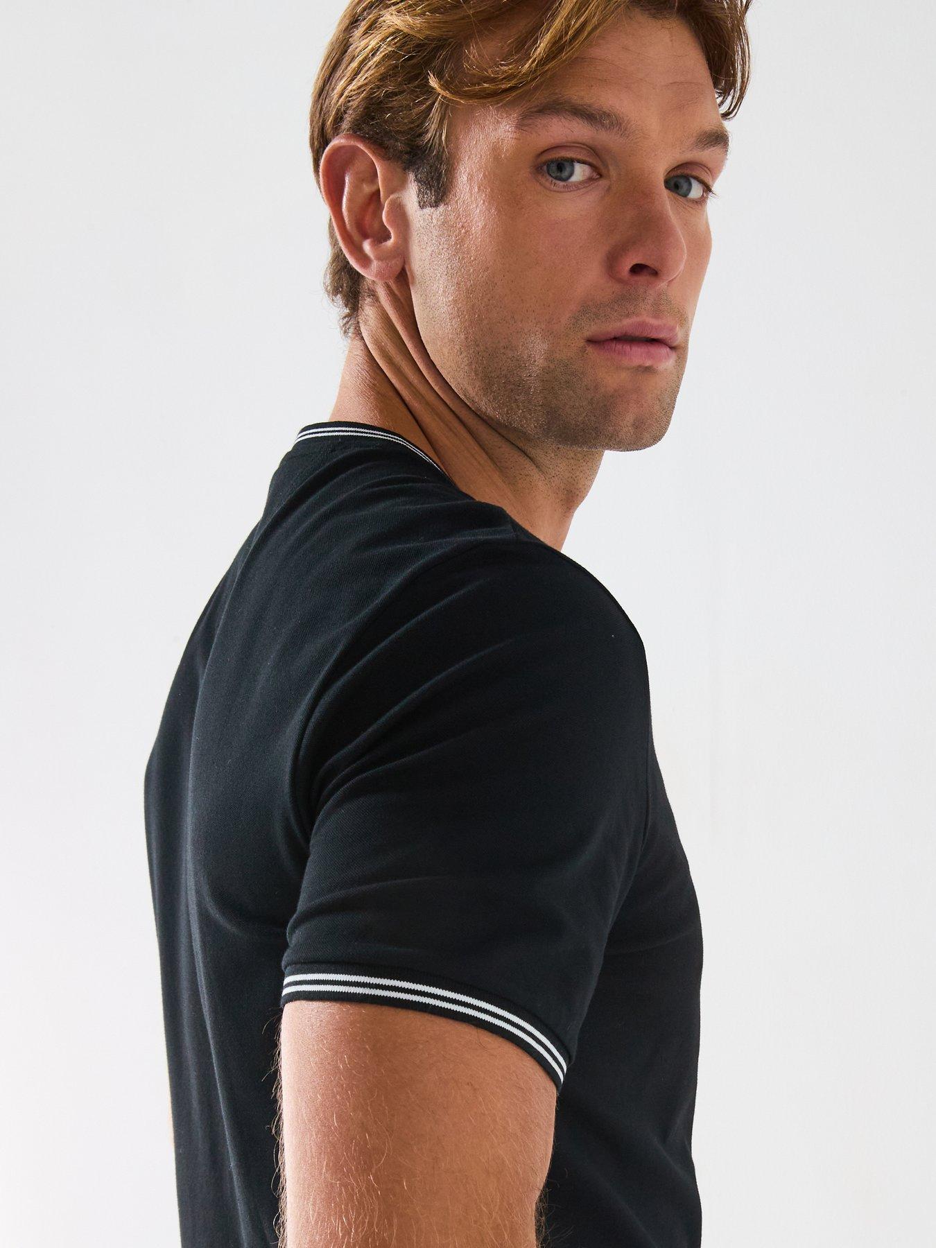 Image 5 of 6 of BOSS Taul Regular Fit Stretch Pique T-Shirt- Black
